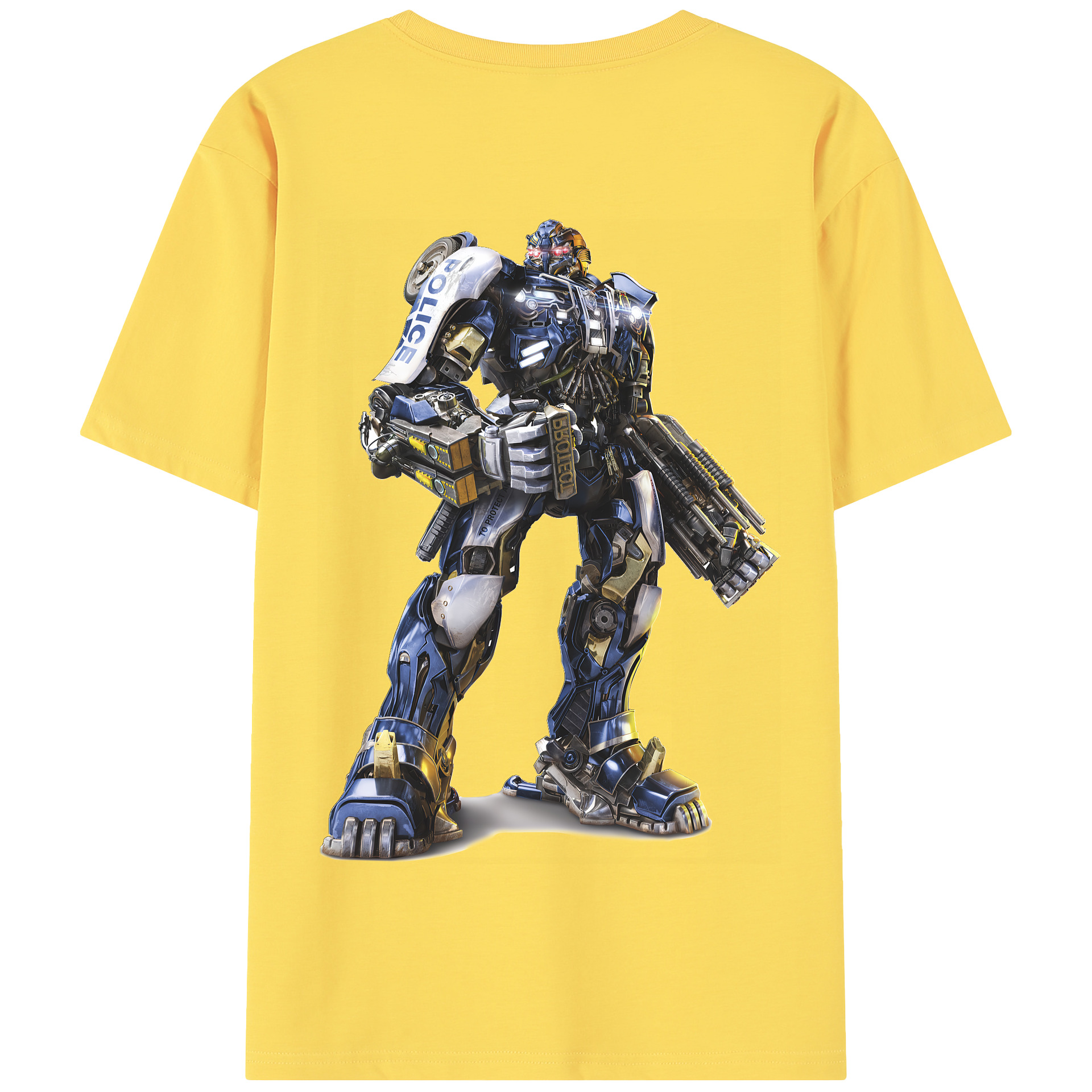 （画像用） Transformers トランスフォーマー 綿100％半袖Tシャツ（背面プリント）