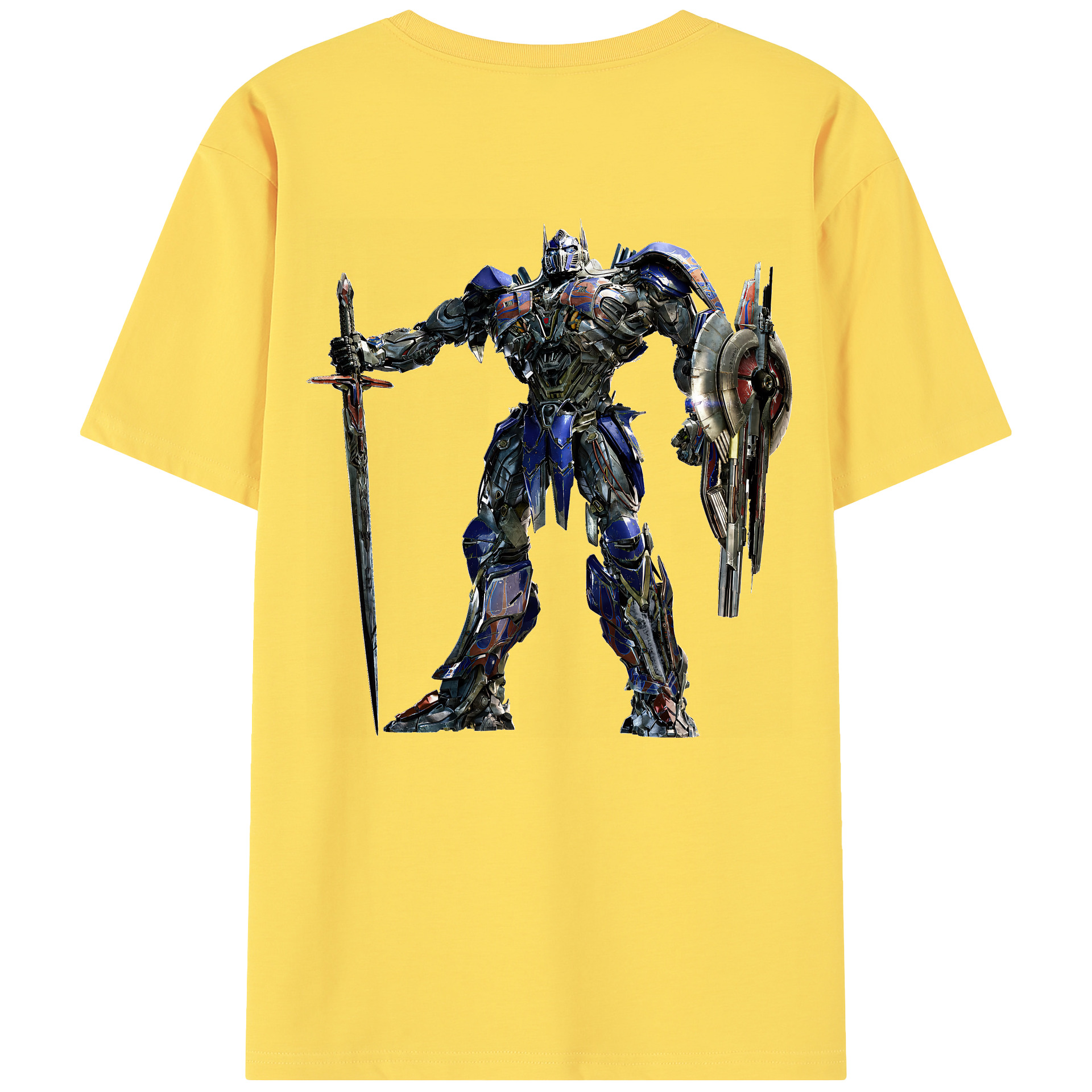 （画像用） Transformers トランスフォーマー 綿100％半袖Tシャツ（背面プリント）