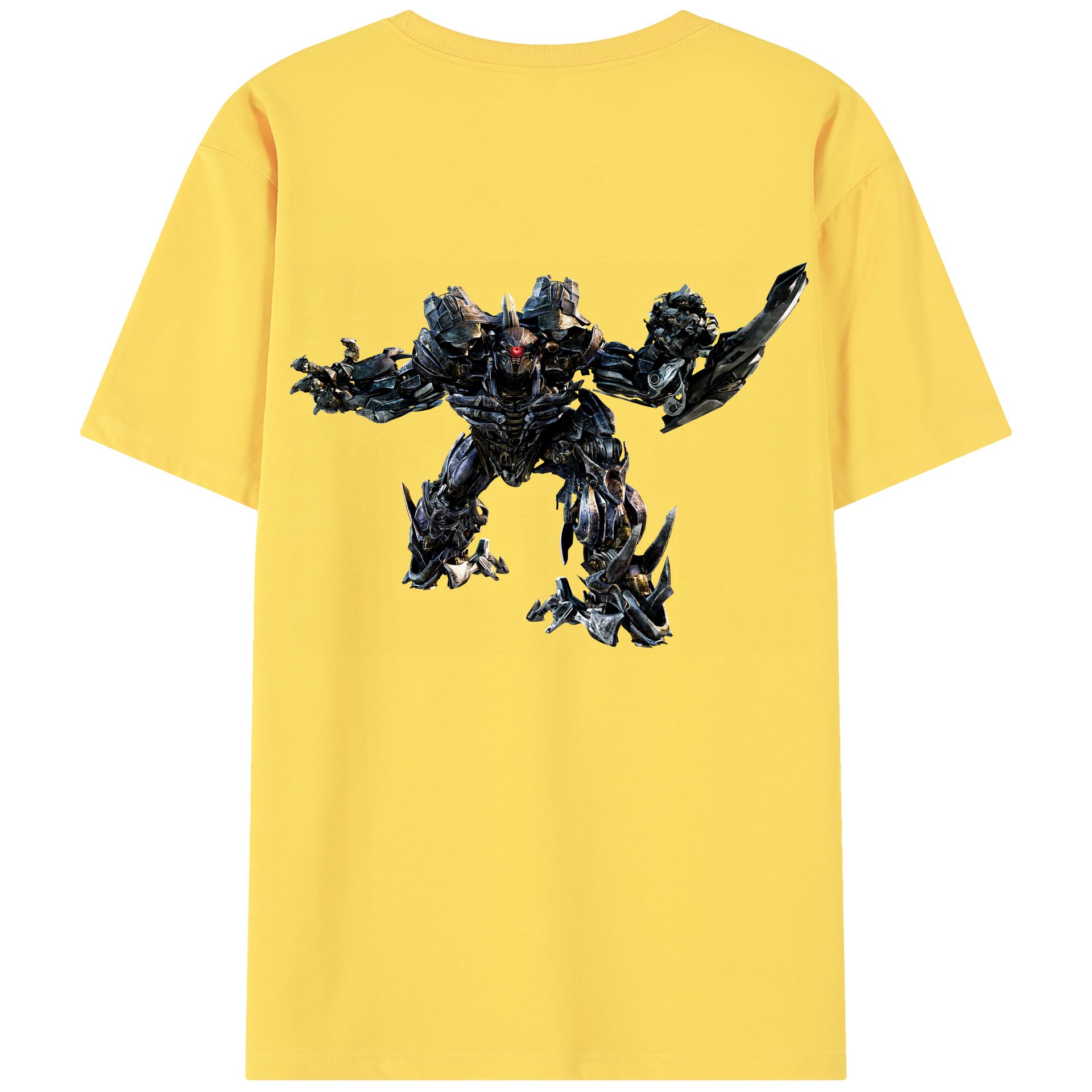 （画像用） Transformers トランスフォーマー 綿100％半袖Tシャツ（背面プリント）
