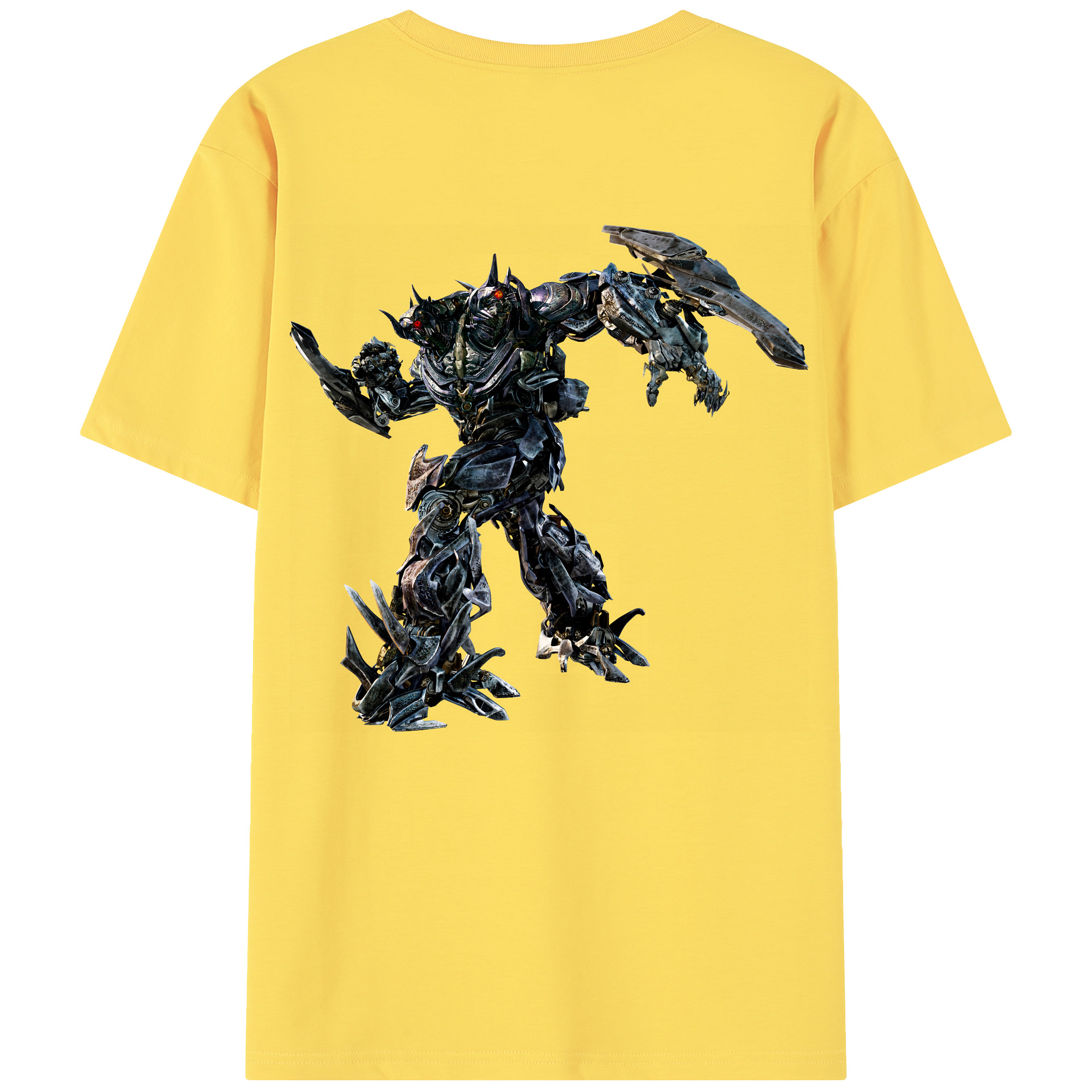 （画像用） Transformers トランスフォーマー 綿100％半袖Tシャツ（背面プリント）