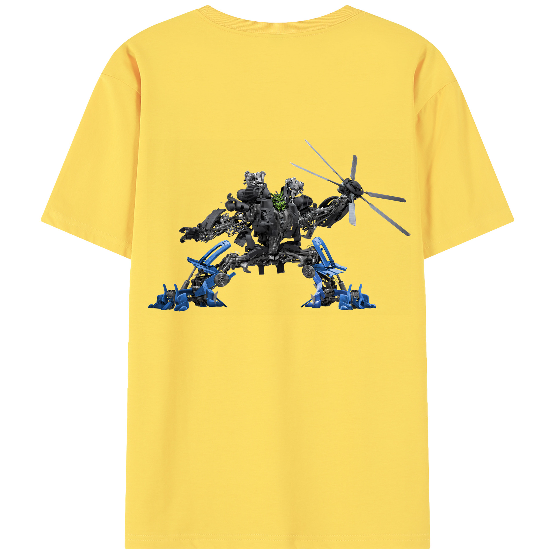 （画像用） Transformers トランスフォーマー 綿100％半袖Tシャツ（背面プリント）