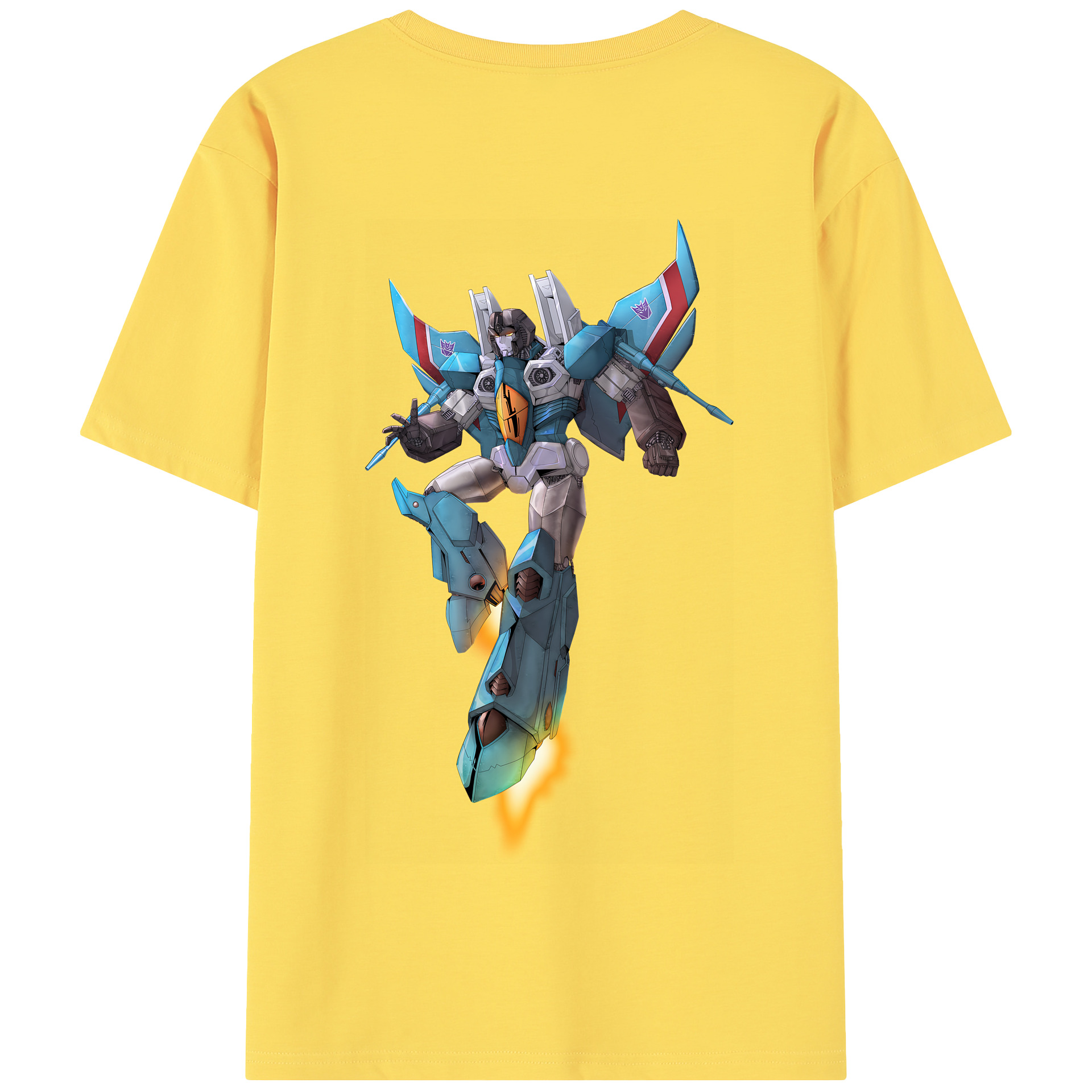 （画像用） Transformers トランスフォーマー 綿100％半袖Tシャツ（背面プリント）