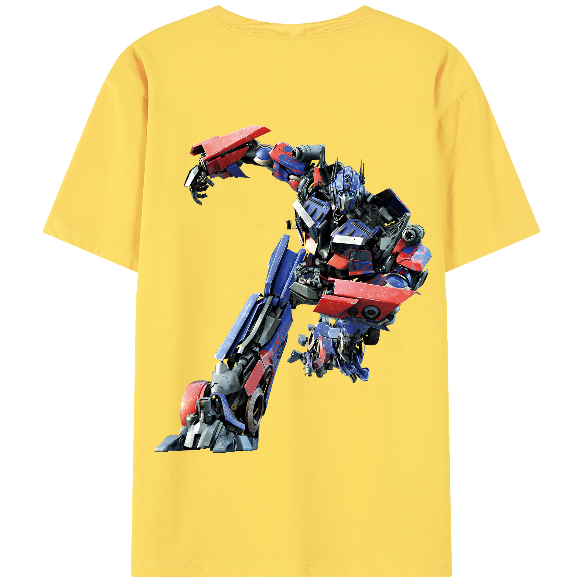 （画像用） Transformers トランスフォーマー 綿100％半袖Tシャツ（背面プリント）