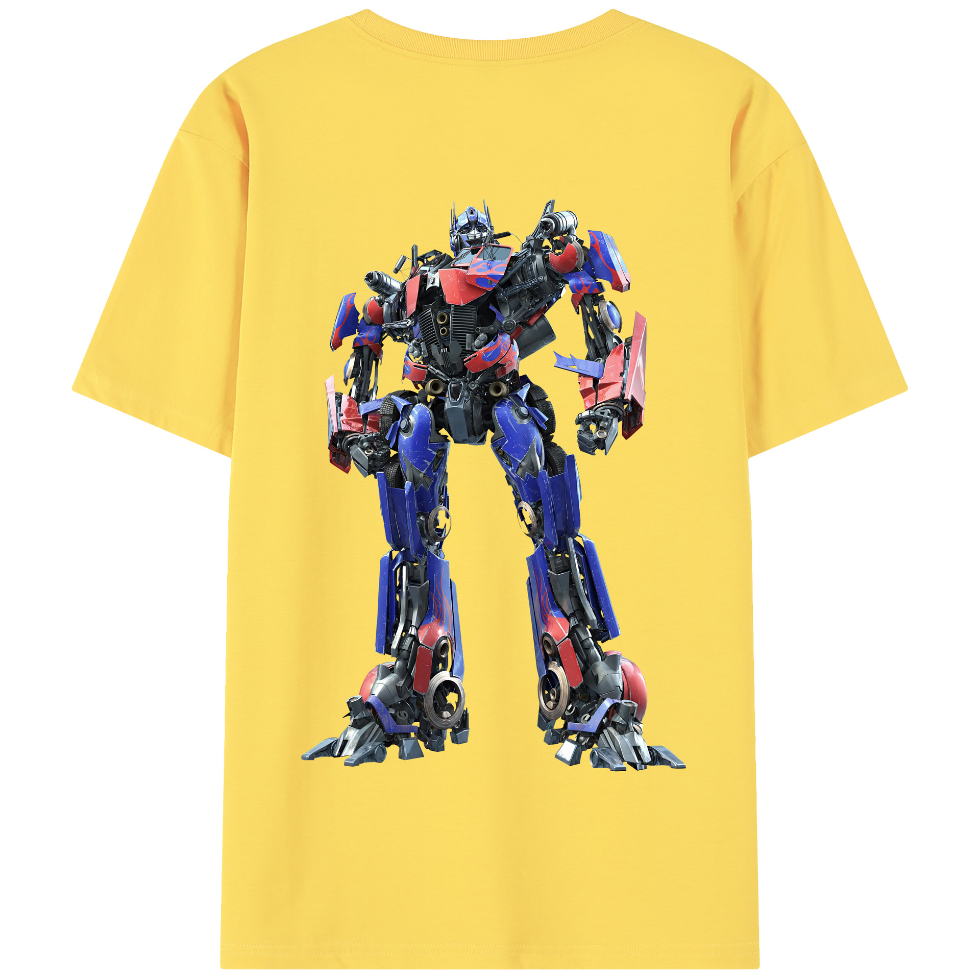 （画像用） Transformers トランスフォーマー 綿100％半袖Tシャツ（背面プリント）
