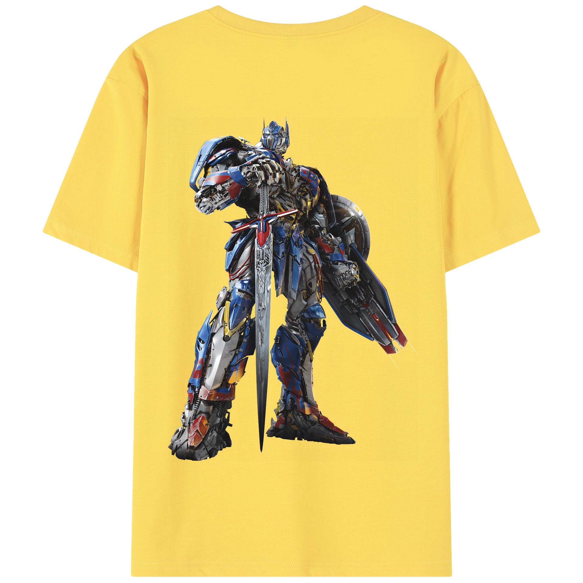 （画像用） Transformers トランスフォーマー 綿100％半袖Tシャツ（背面プリント）