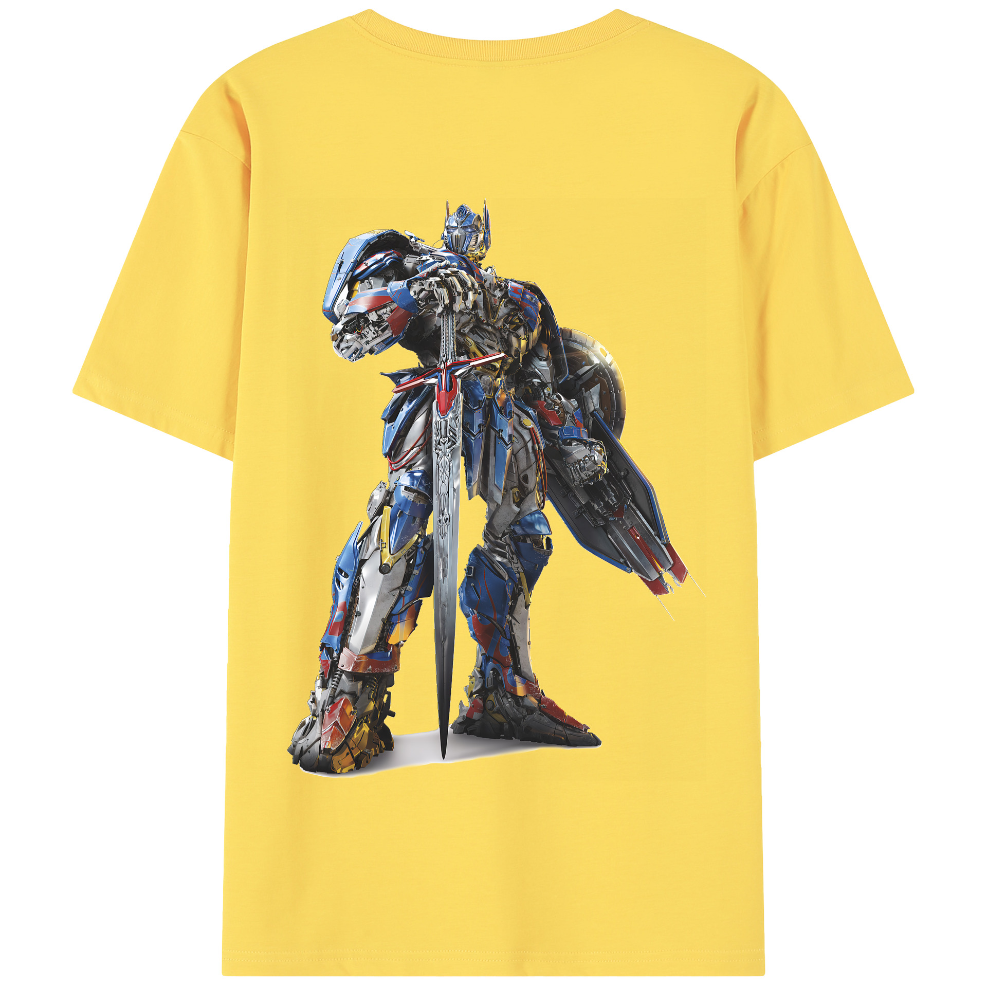 （画像用） Transformers トランスフォーマー 綿100％半袖Tシャツ（背面プリント）
