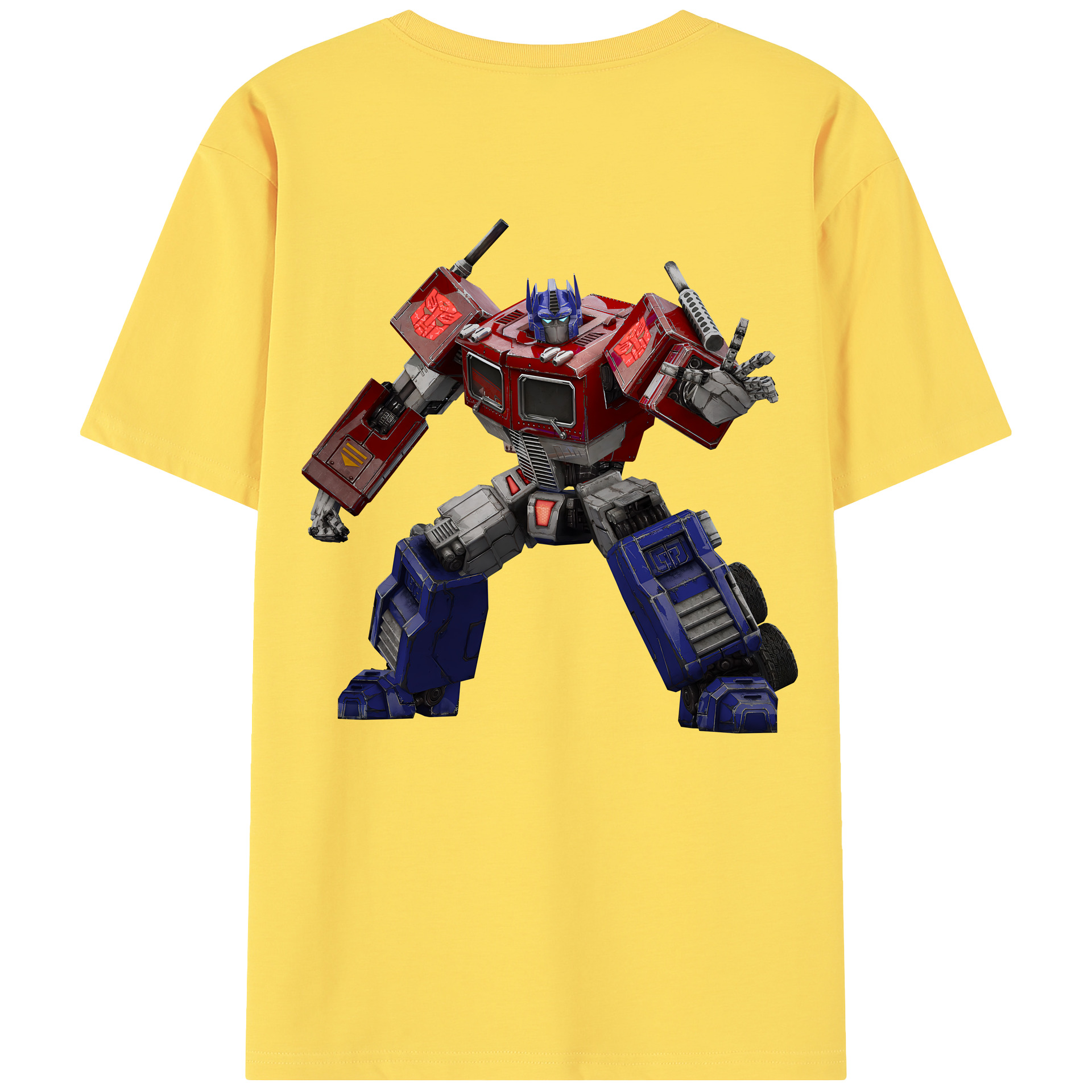 （画像用） Transformers トランスフォーマー 綿100％半袖Tシャツ（背面プリント）
