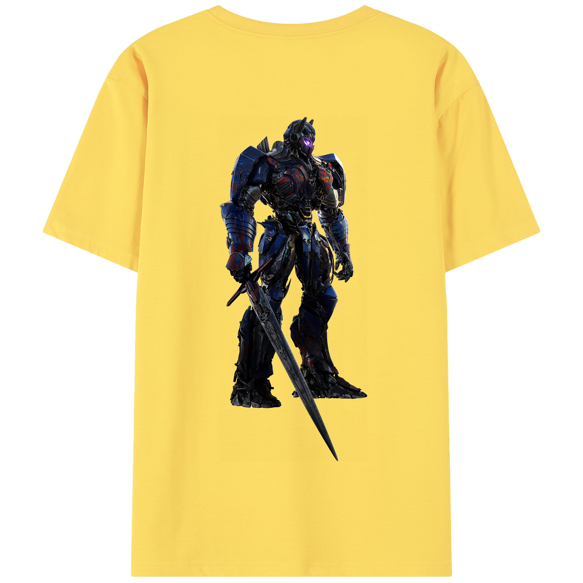 （画像用） Transformers トランスフォーマー 綿100％半袖Tシャツ（背面プリント）