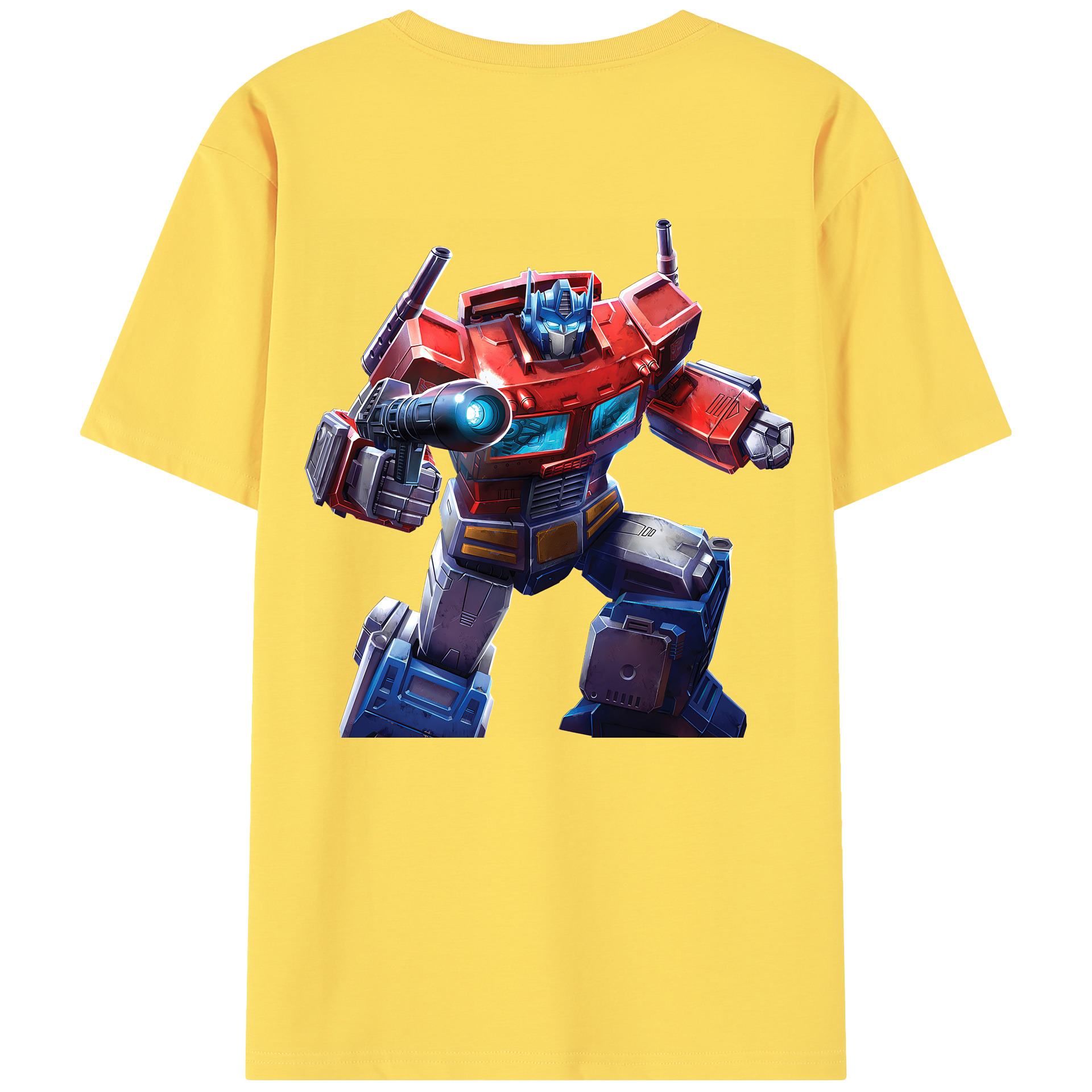 （画像用） Transformers トランスフォーマー 綿100％半袖Tシャツ（背面プリント）
