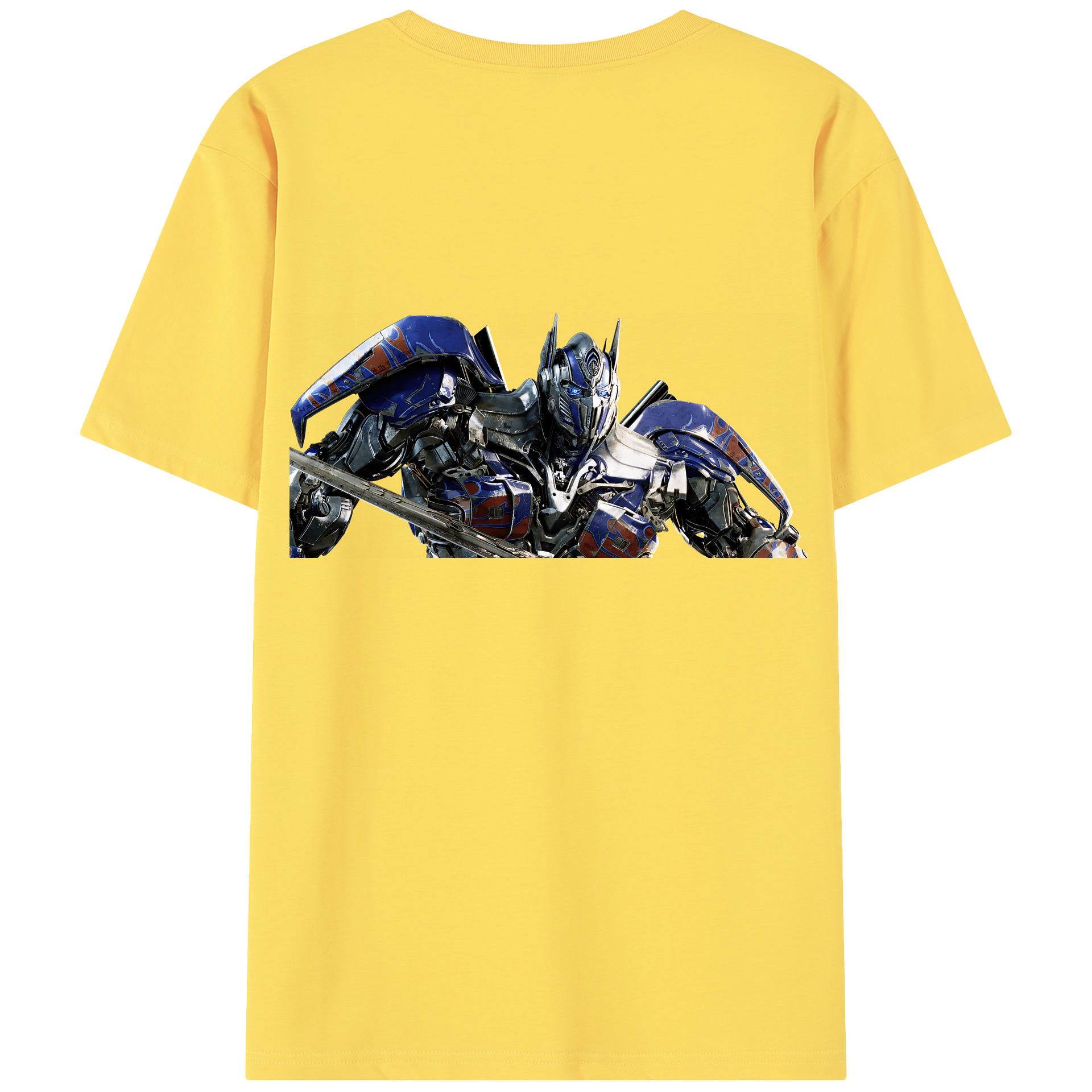 （画像用） Transformers トランスフォーマー 綿100％半袖Tシャツ（背面プリント）
