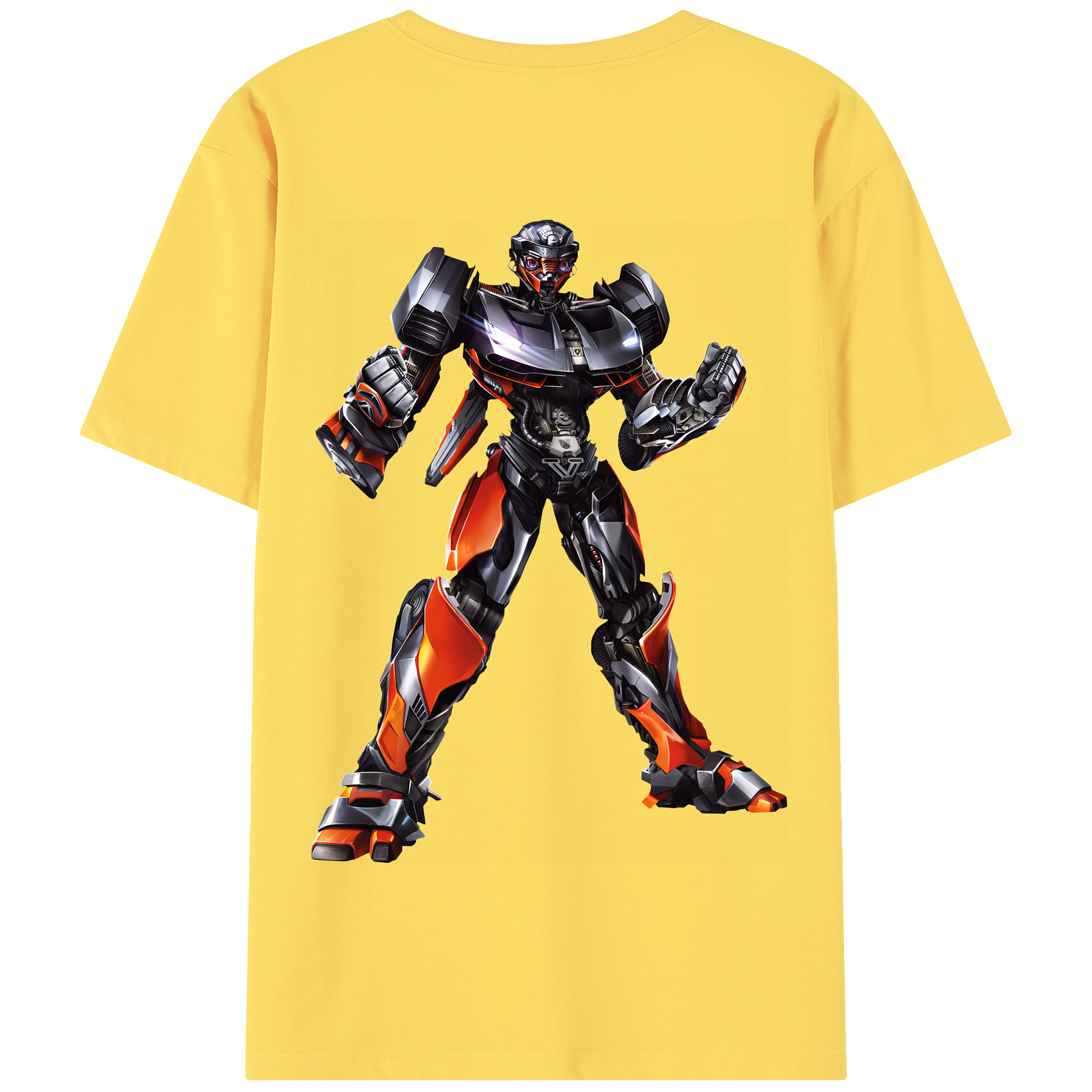 （画像用） Transformers トランスフォーマー 綿100％半袖Tシャツ（背面プリント）