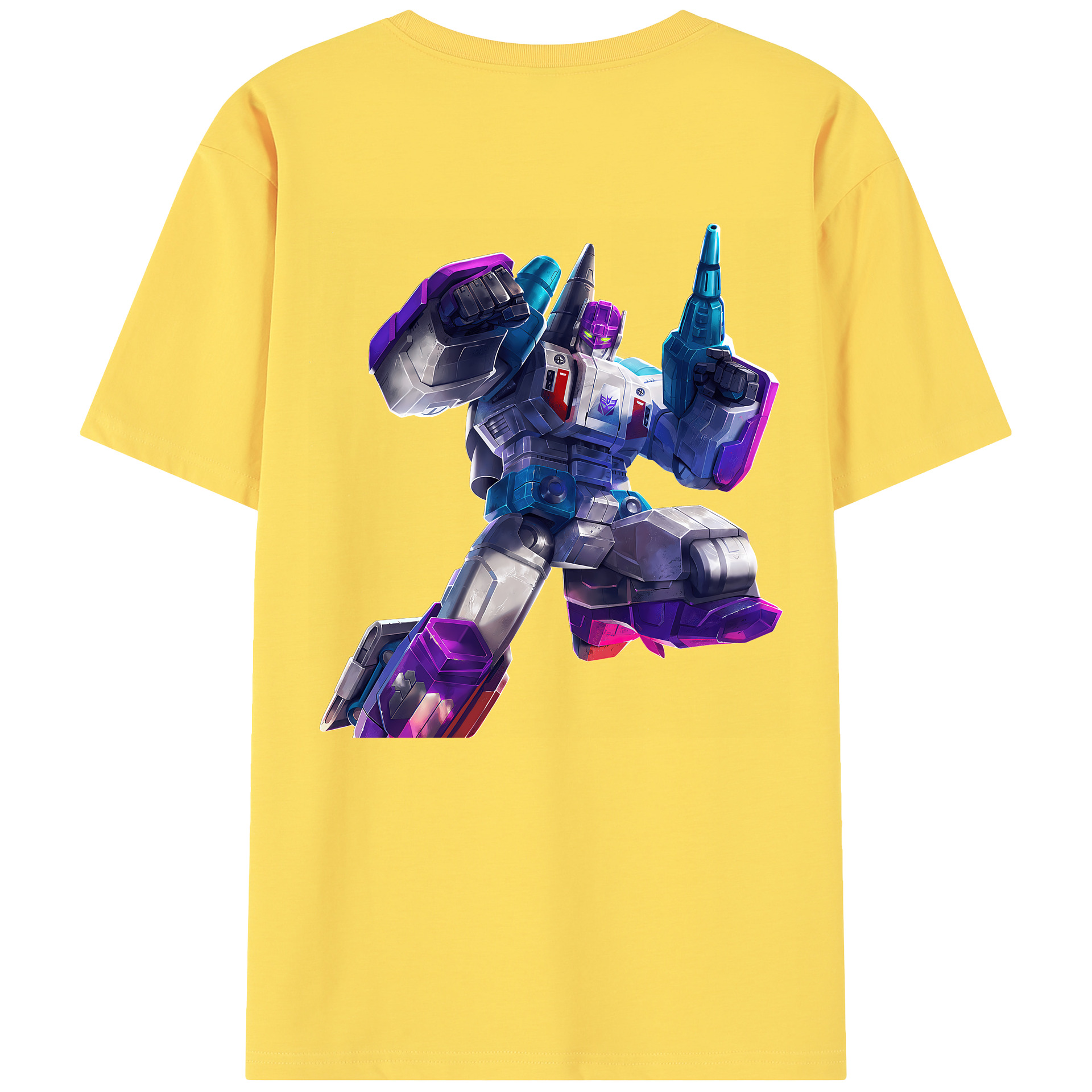 （画像用） Transformers トランスフォーマー 綿100％半袖Tシャツ（背面プリント）