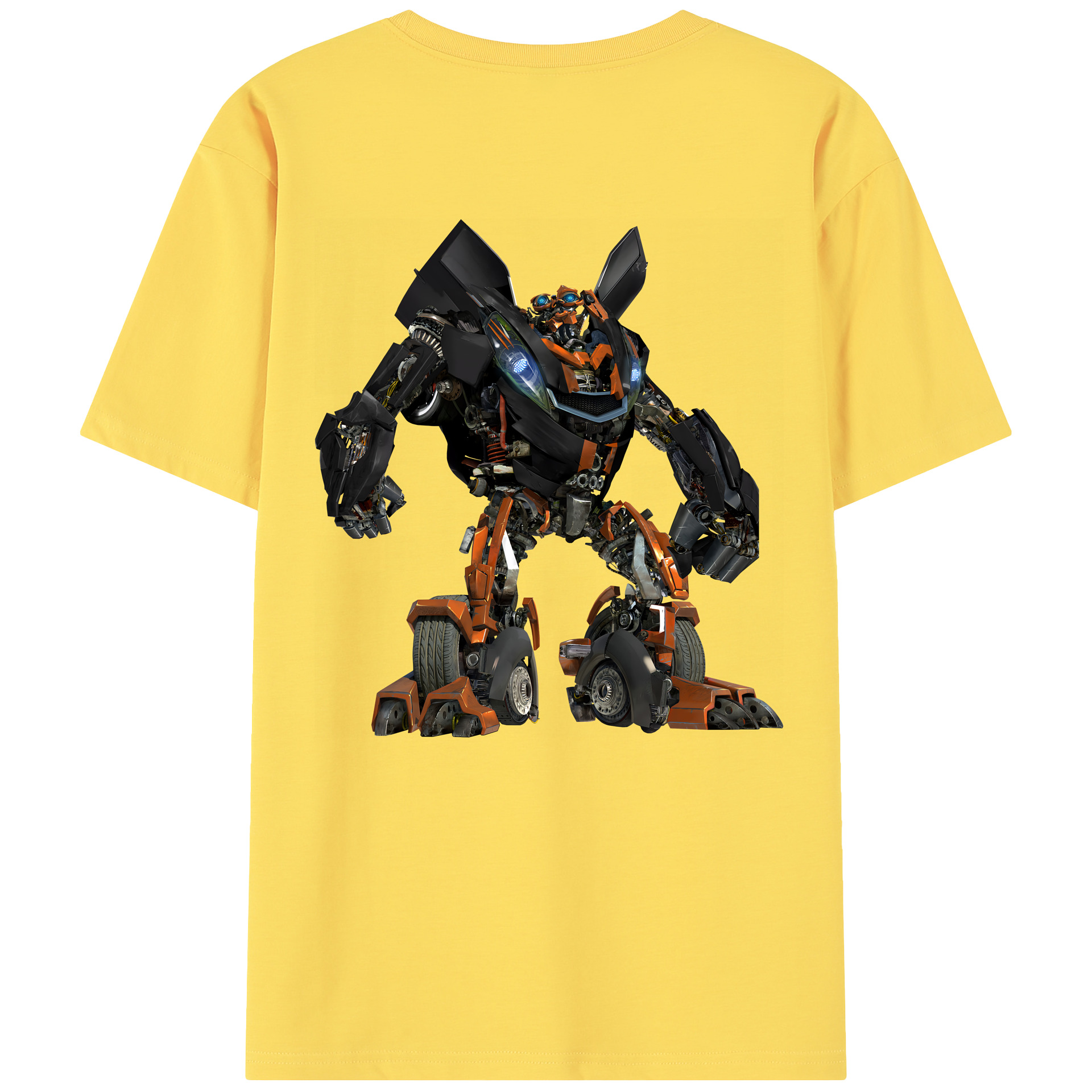 （画像用） Transformers トランスフォーマー 綿100％半袖Tシャツ（背面プリント）