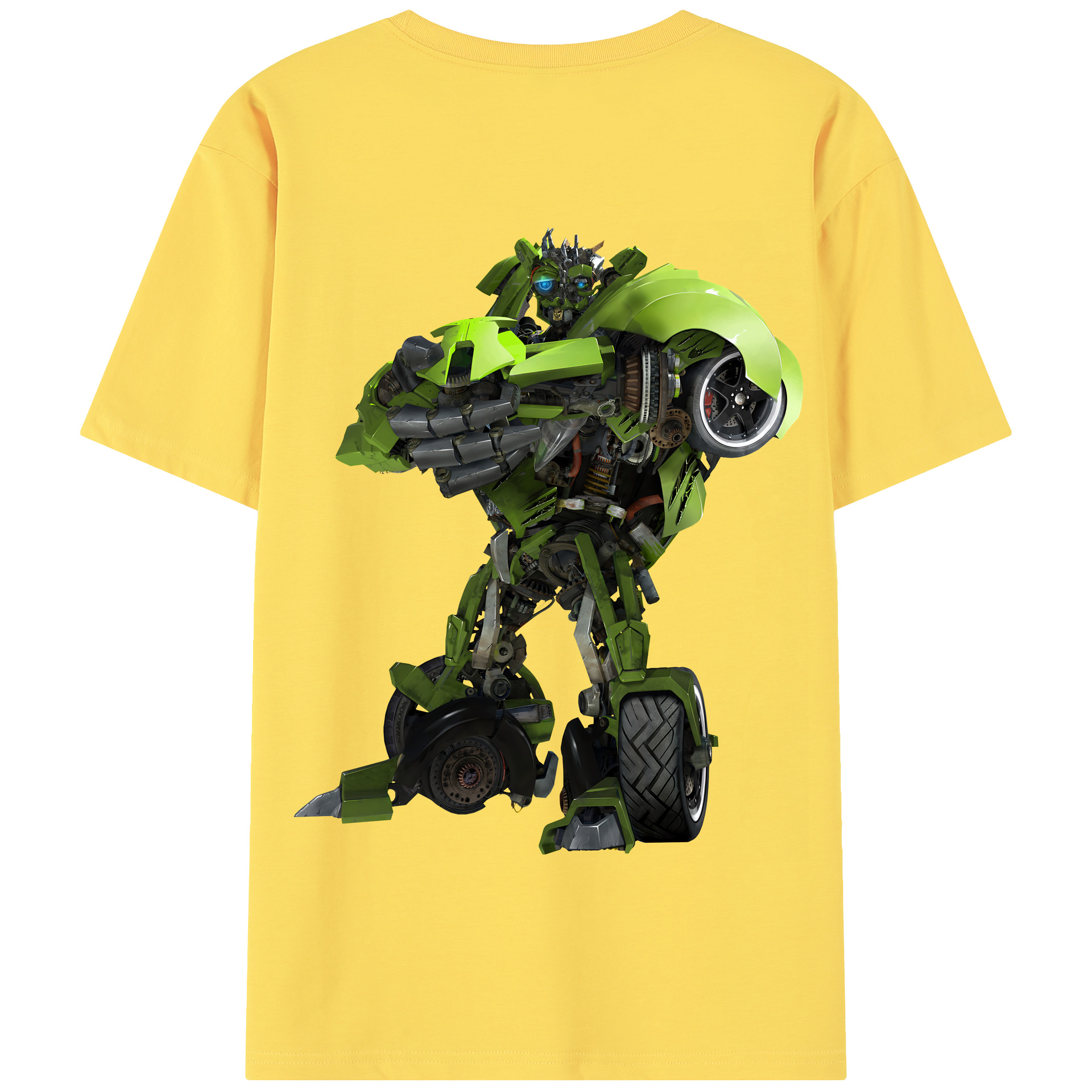 （画像用） Transformers トランスフォーマー 綿100％半袖Tシャツ（背面プリント）