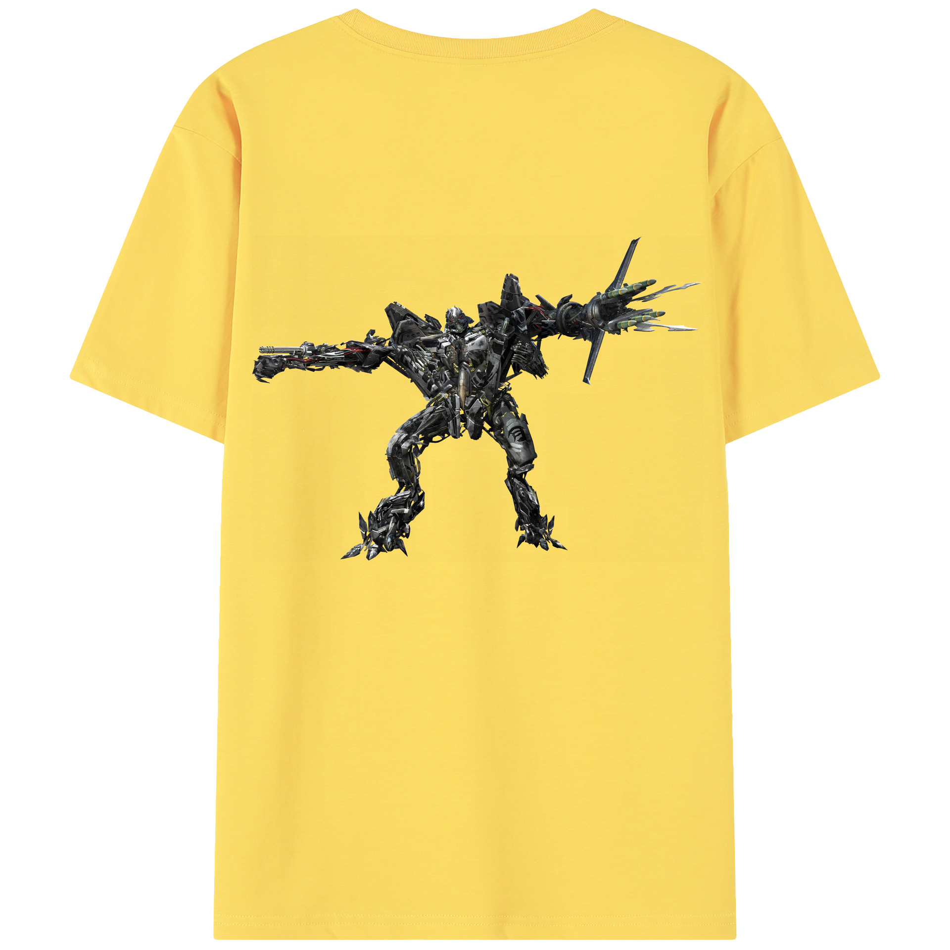 （画像用） Transformers トランスフォーマー 綿100％半袖Tシャツ（背面プリント）