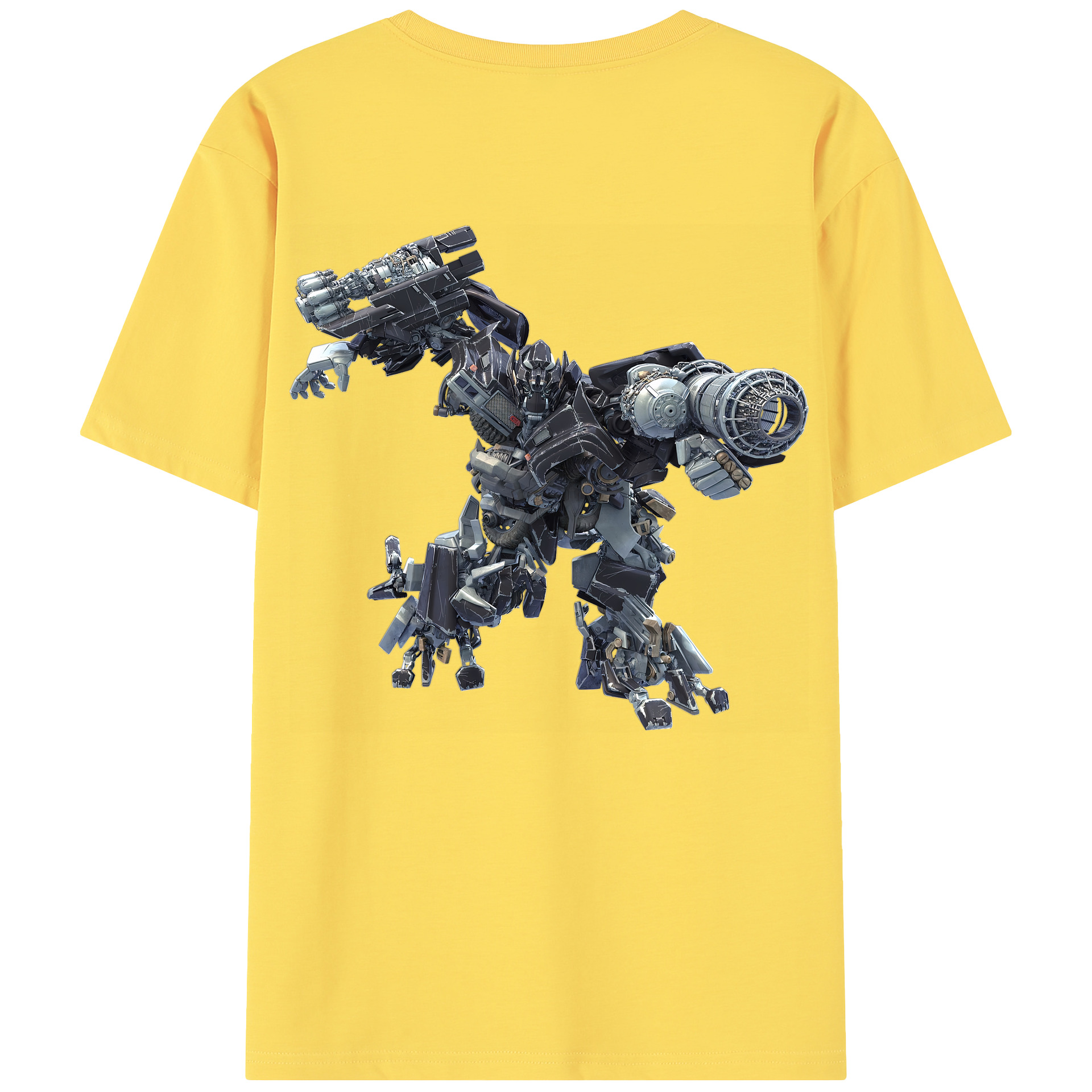 （画像用） Transformers トランスフォーマー 綿100％半袖Tシャツ（背面プリント）
