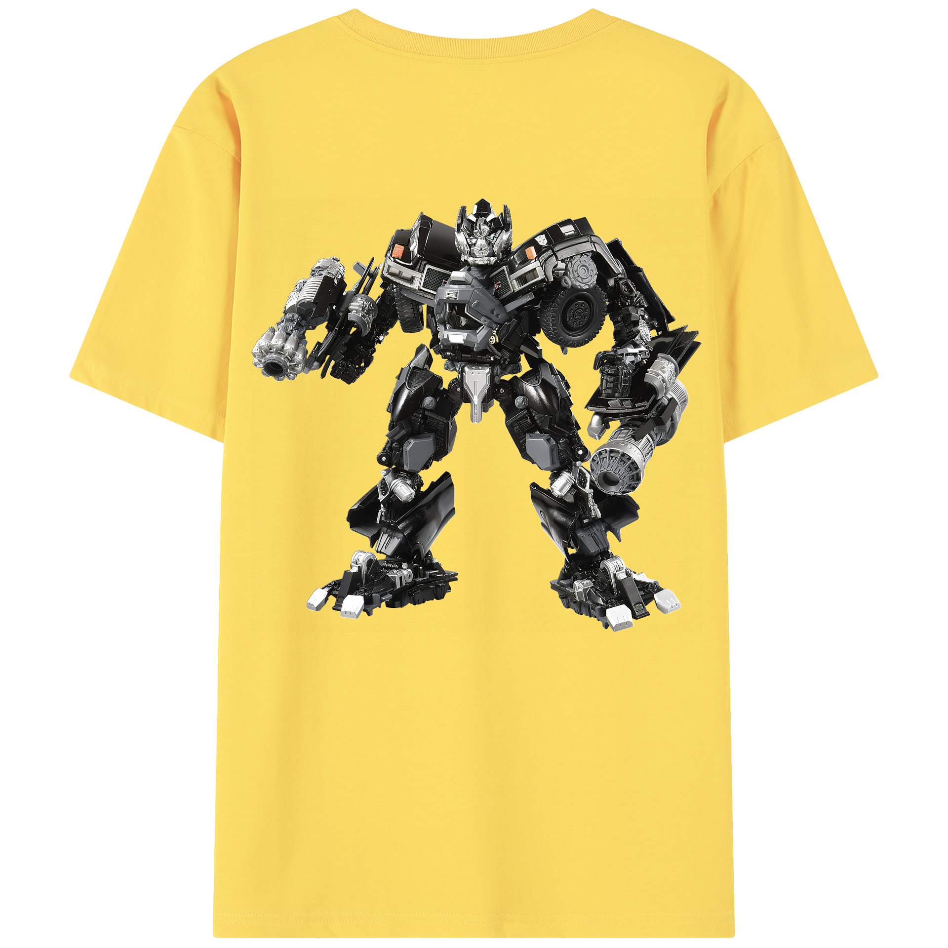 （画像用） Transformers トランスフォーマー 綿100％半袖Tシャツ（背面プリント）