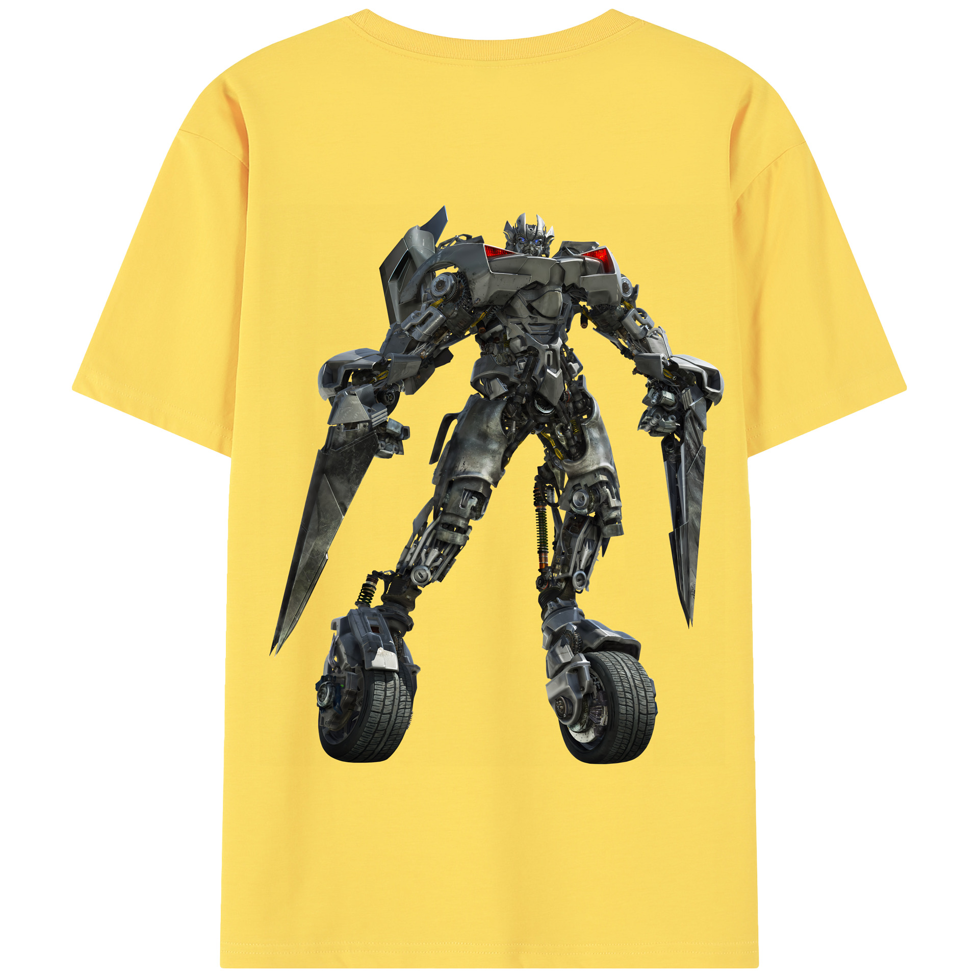 （画像用） Transformers トランスフォーマー 綿100％半袖Tシャツ（背面プリント）