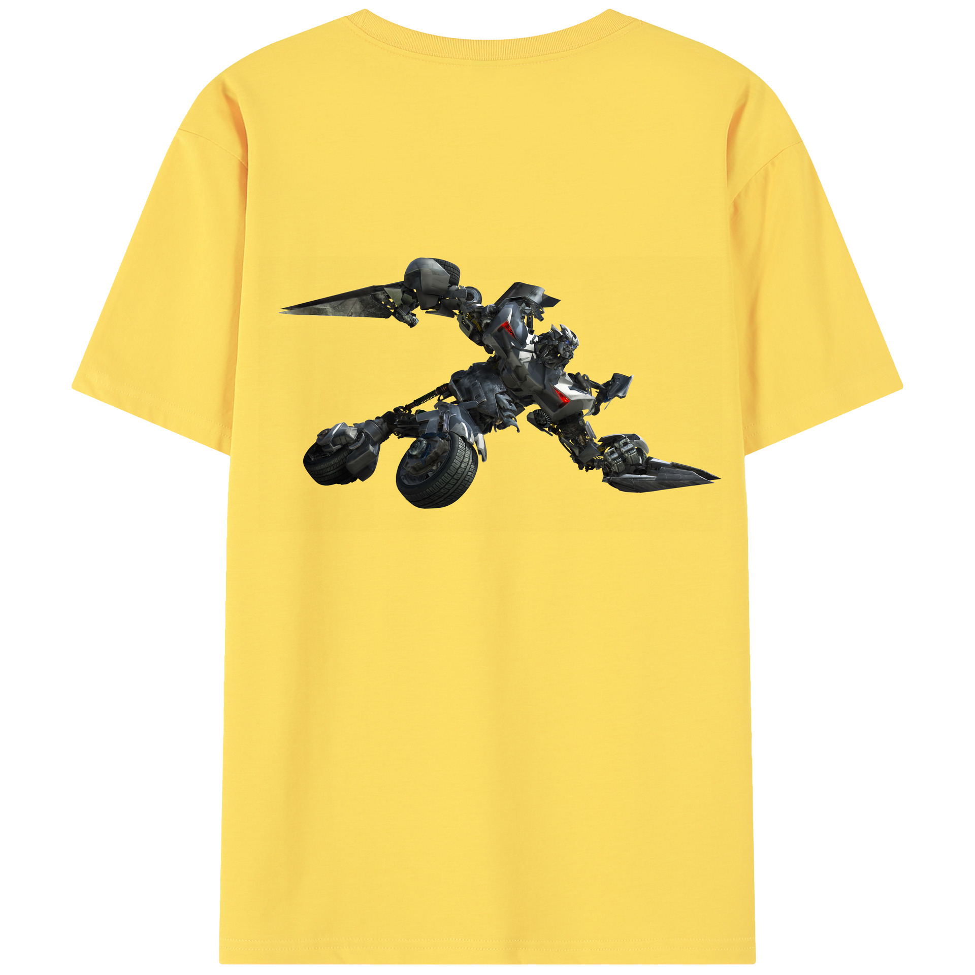 （画像用） Transformers トランスフォーマー 綿100％半袖Tシャツ（背面プリント）