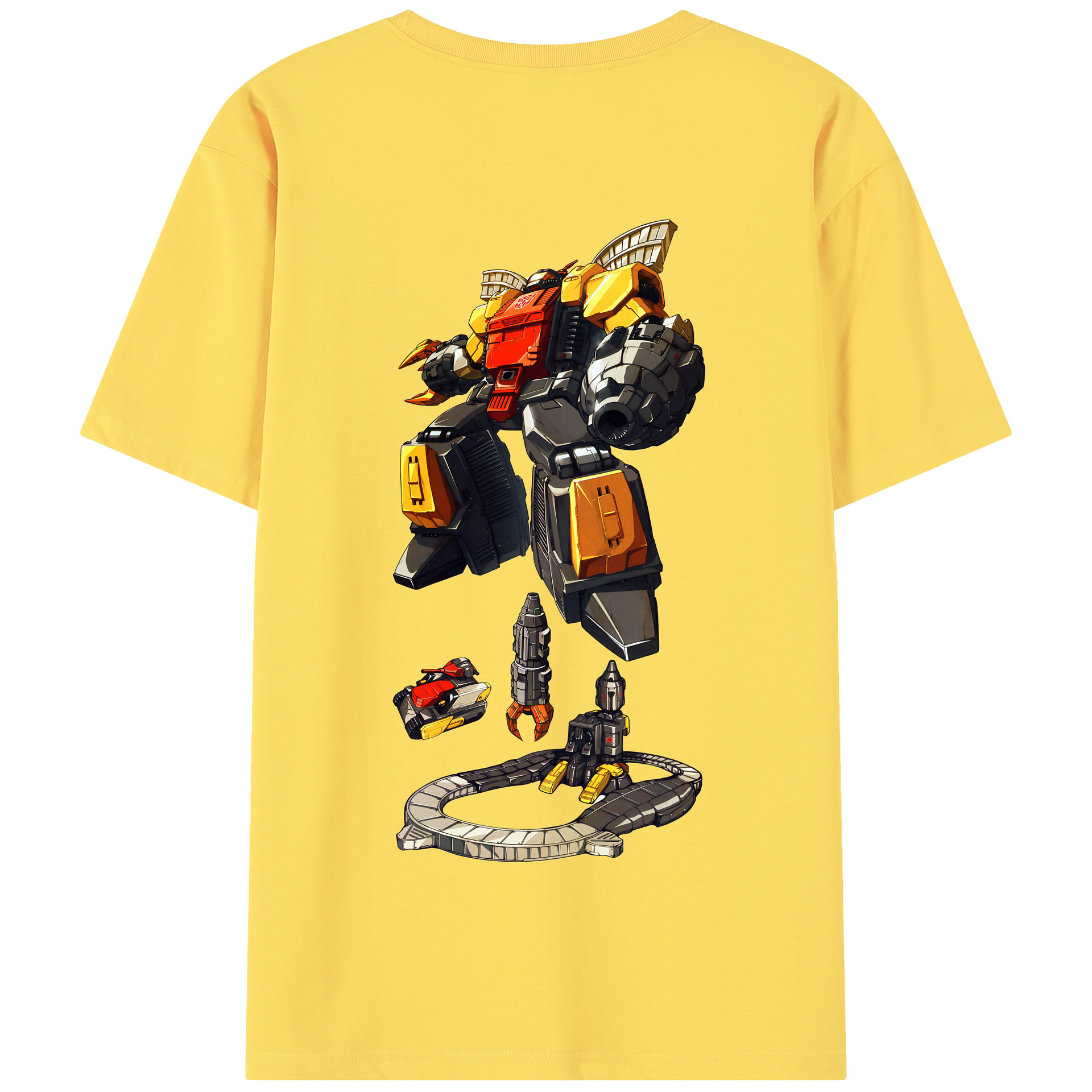 （画像用） Transformers トランスフォーマー 綿100％半袖Tシャツ（背面プリント）