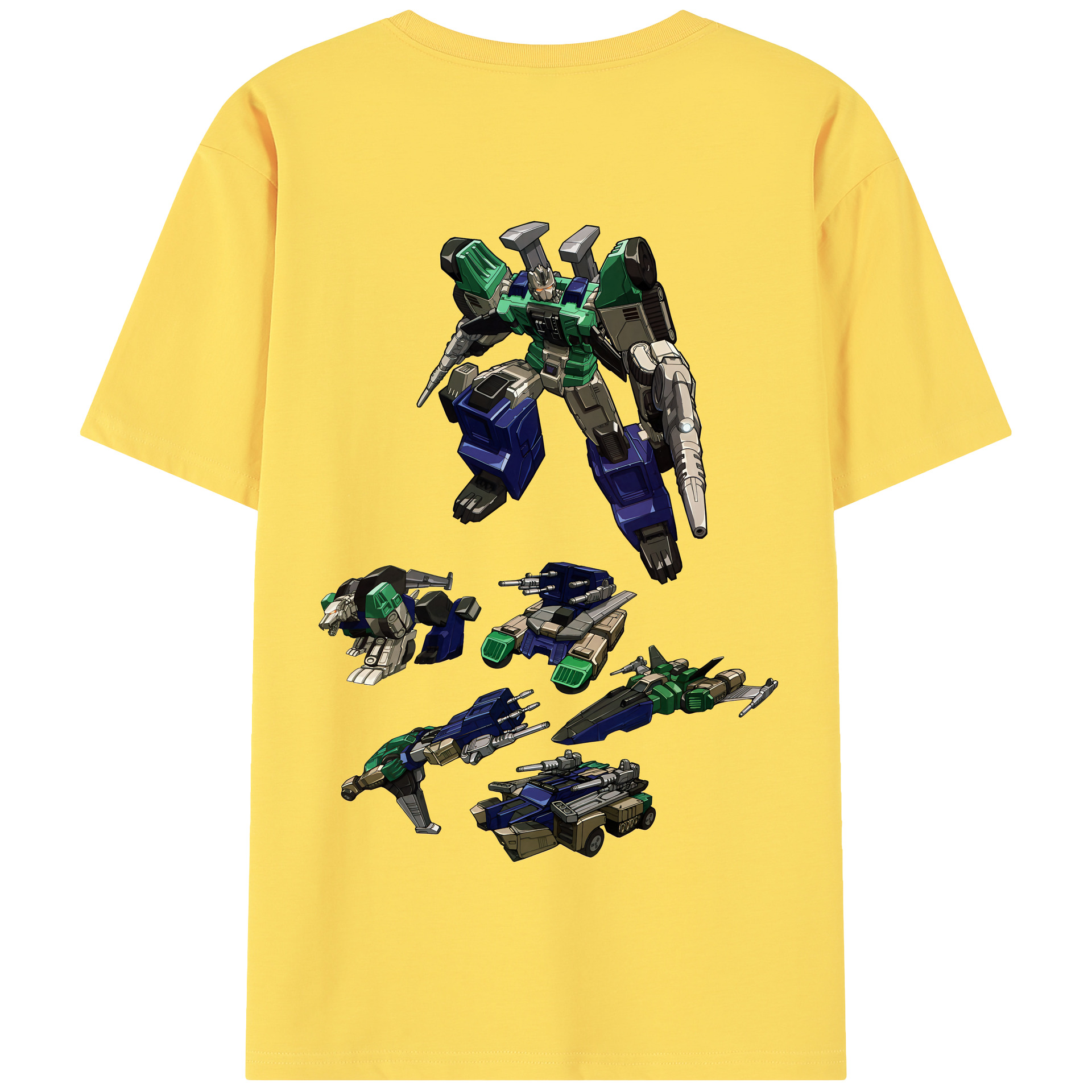 （画像用） Transformers トランスフォーマー 綿100％半袖Tシャツ（背面プリント）