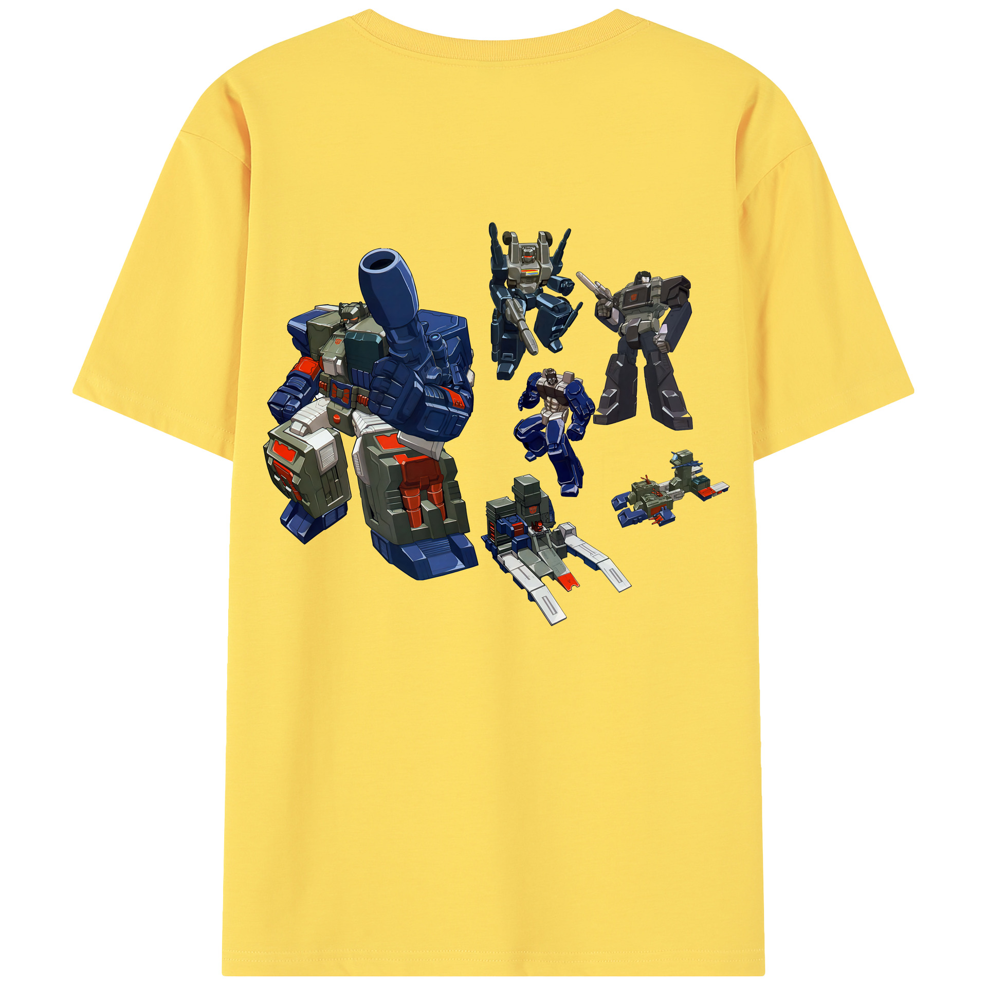 （画像用） Transformers トランスフォーマー 綿100％半袖Tシャツ（背面プリント）