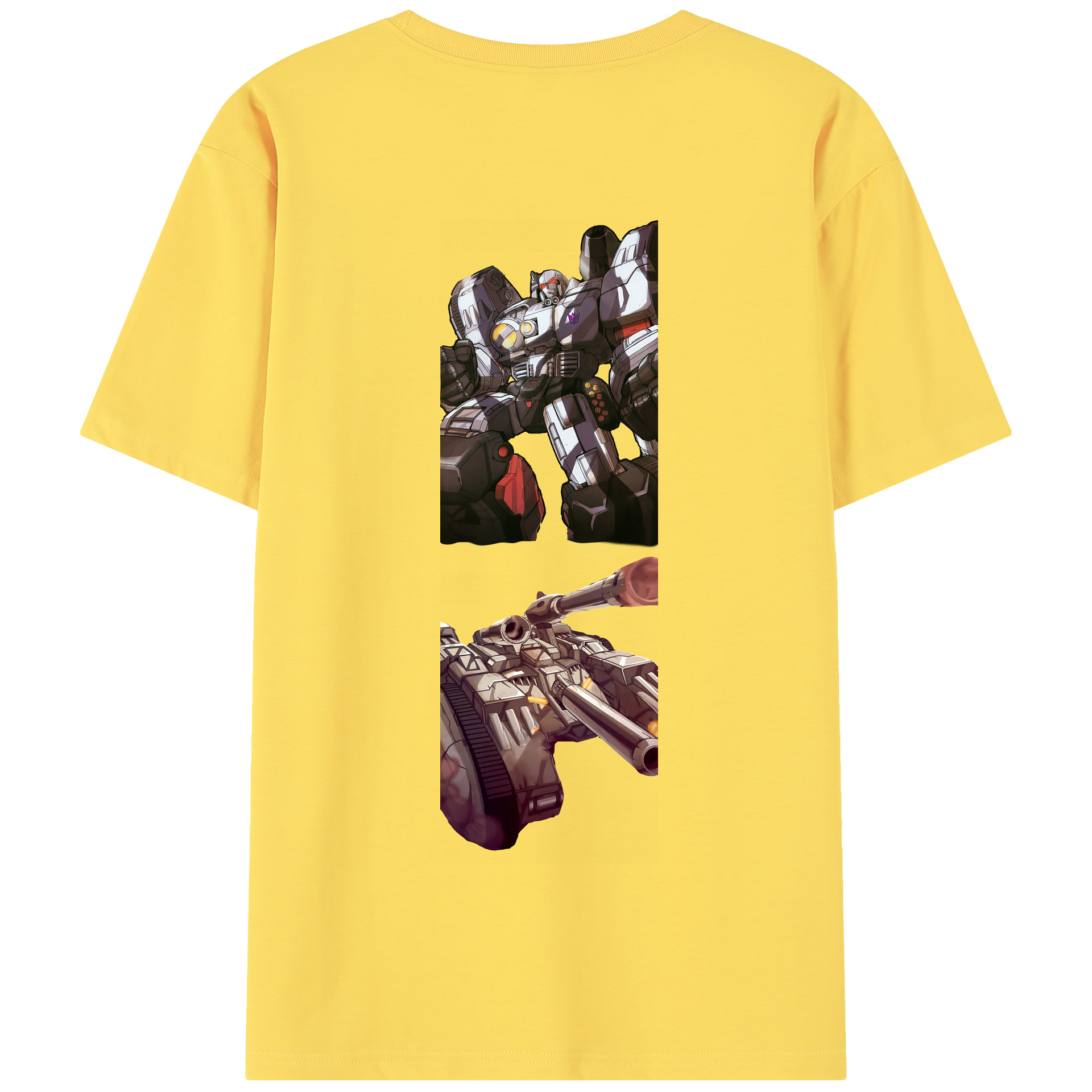 （画像用） Transformers トランスフォーマー 綿100％半袖Tシャツ（背面プリント）