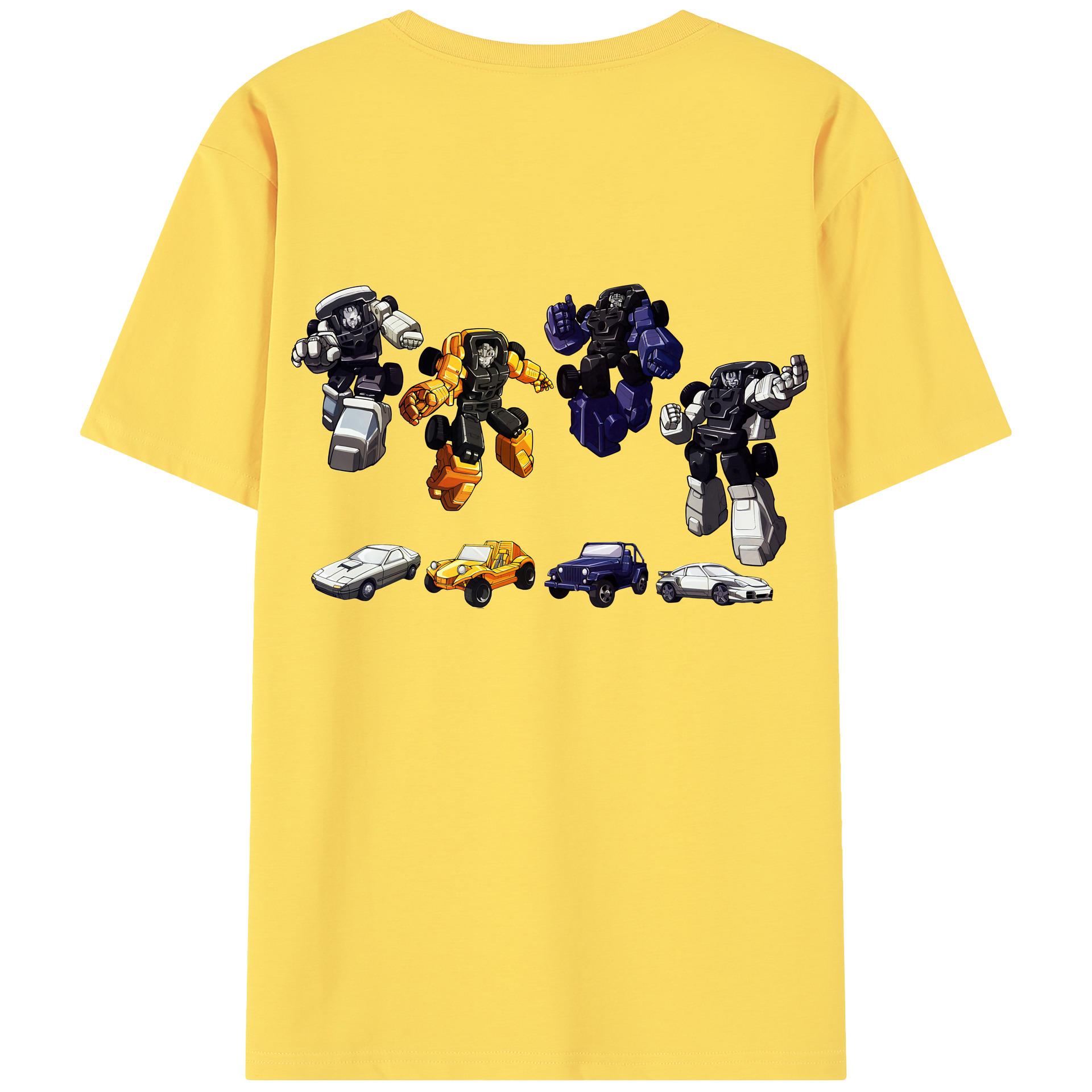 （画像用） Transformers トランスフォーマー 綿100％半袖Tシャツ（背面プリント）
