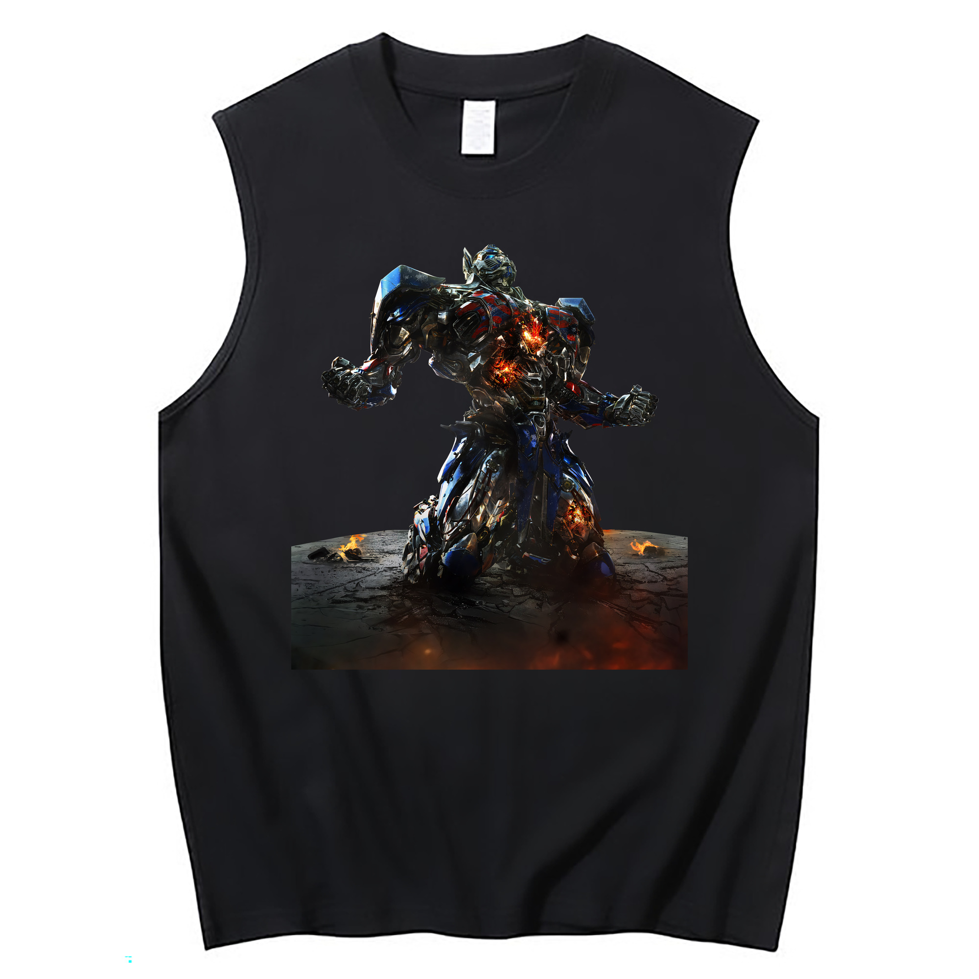 （画像用） Transformers トランスフォーマー コットン100％タンクトップ（フロントプリント）
