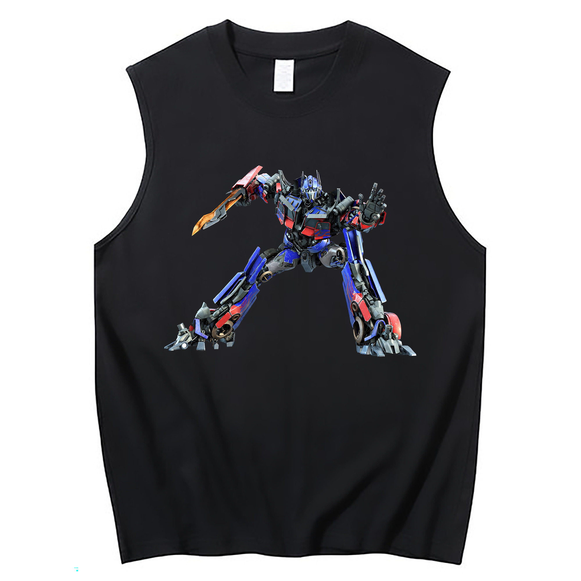 （画像用） Transformers トランスフォーマー コットン100％タンクトップ（フロントプリント）