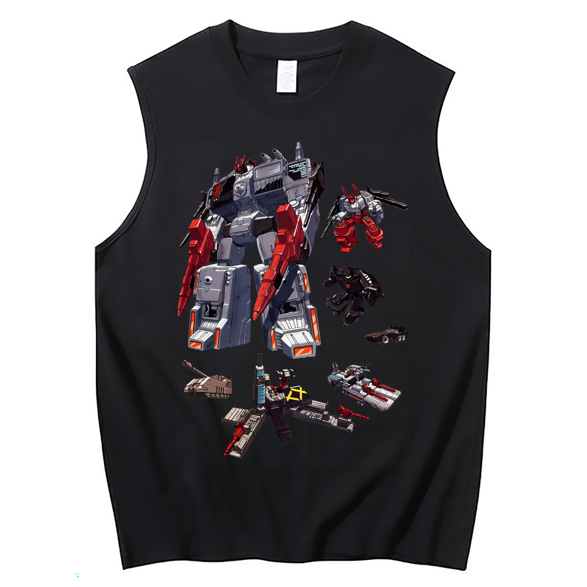 （画像用） Transformers トランスフォーマー コットン100％タンクトップ（フロントプリント）