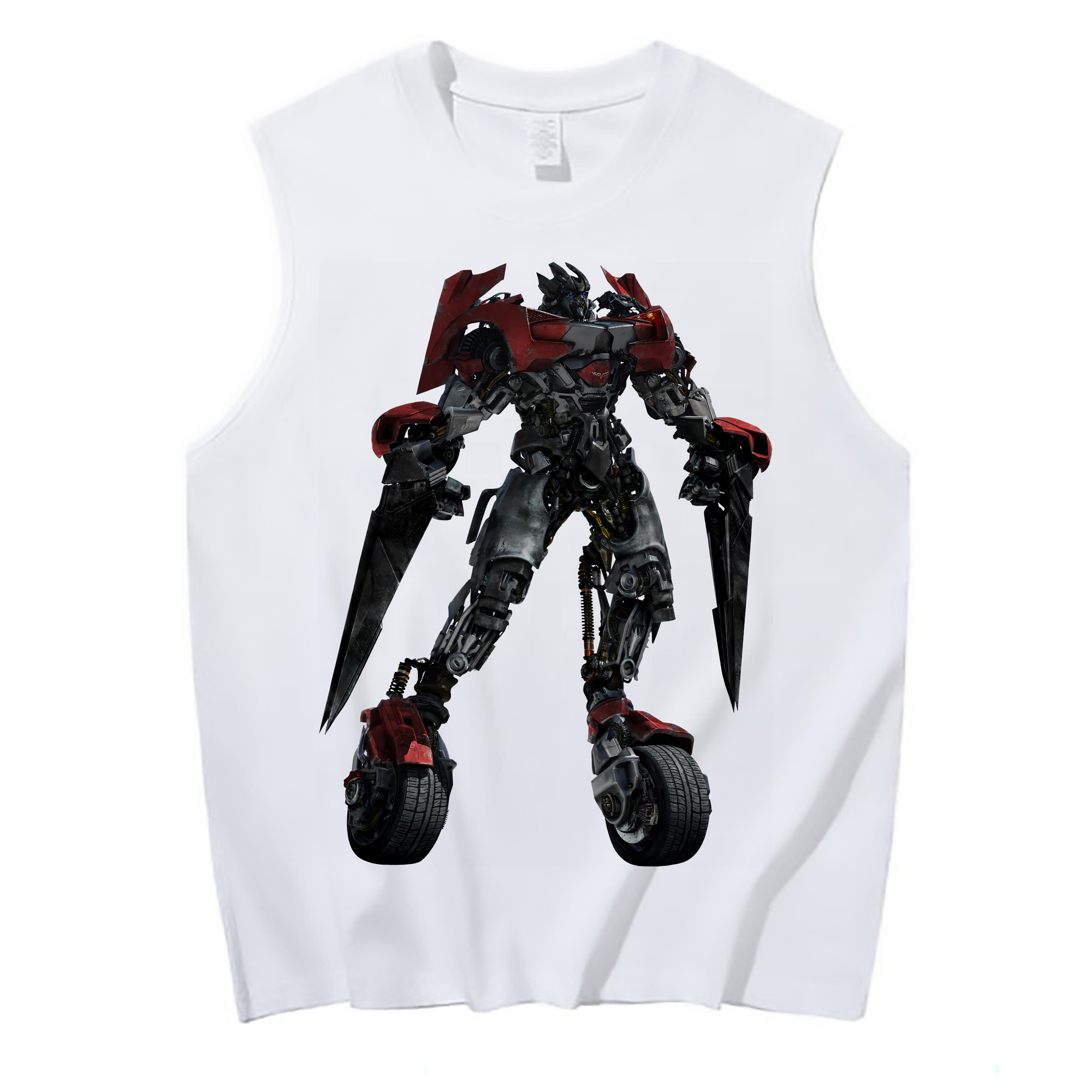 （画像用） Transformers トランスフォーマー コットン100％タンクトップ（フロントプリント）