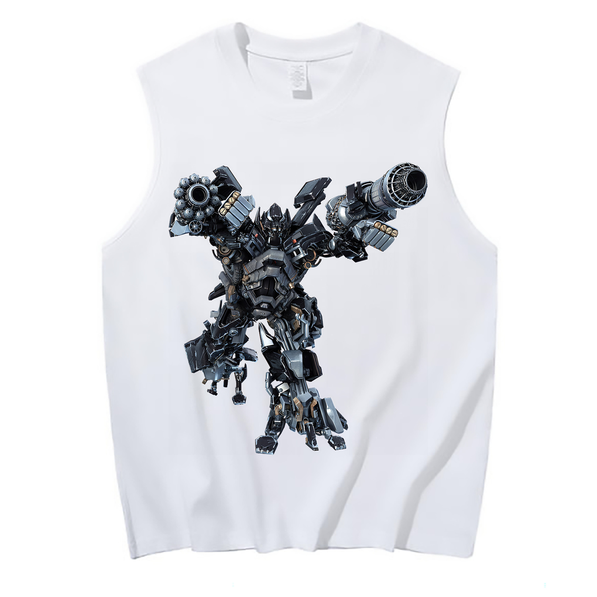 （画像用） Transformers トランスフォーマー コットン100％タンクトップ（フロントプリント）