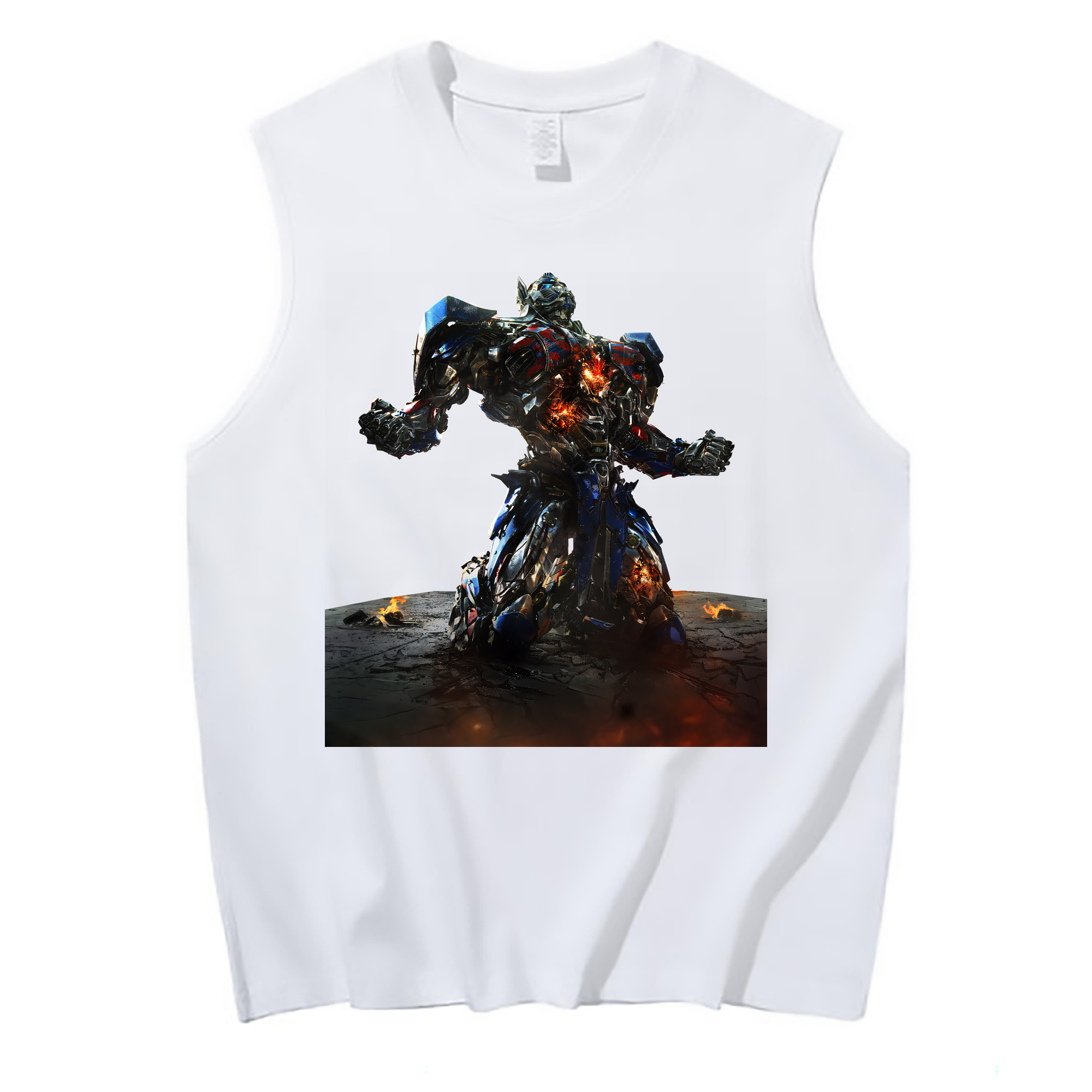 （画像用） Transformers トランスフォーマー コットン100％タンクトップ（フロントプリント）