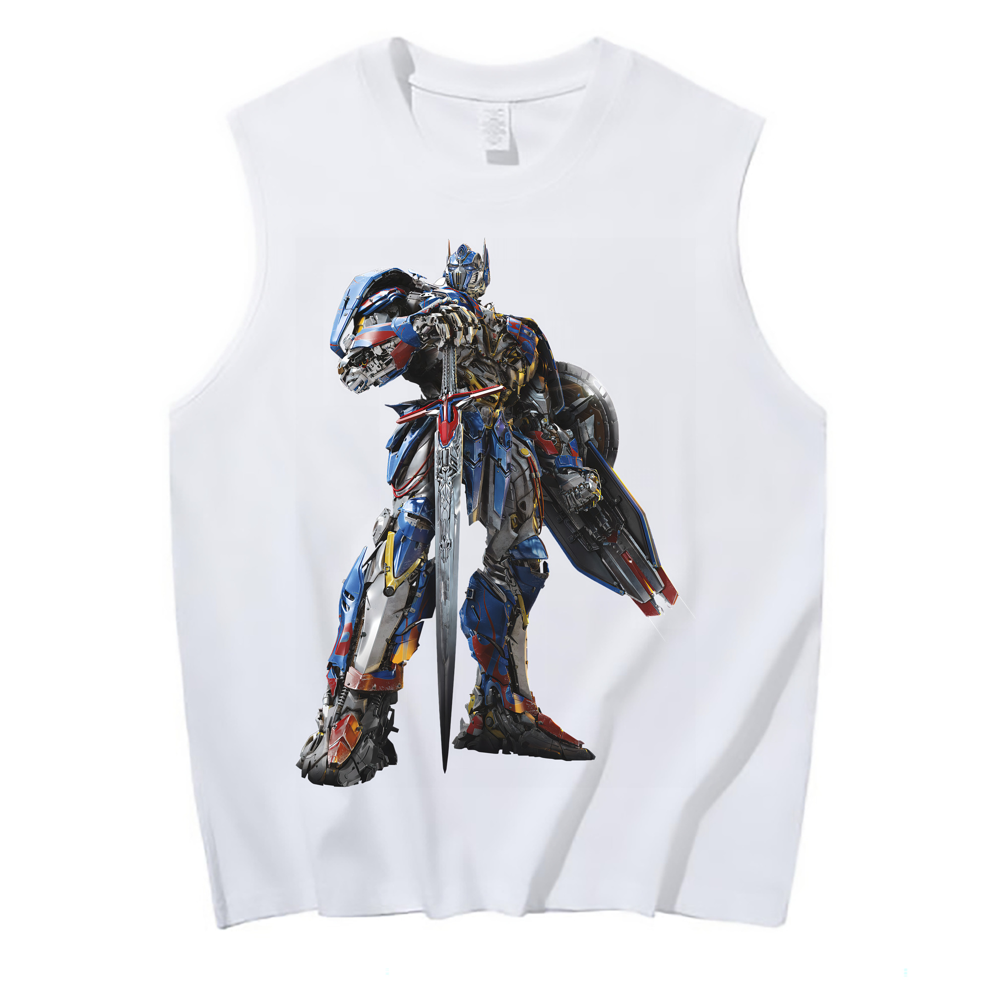 （画像用） Transformers トランスフォーマー コットン100％タンクトップ（フロントプリント）