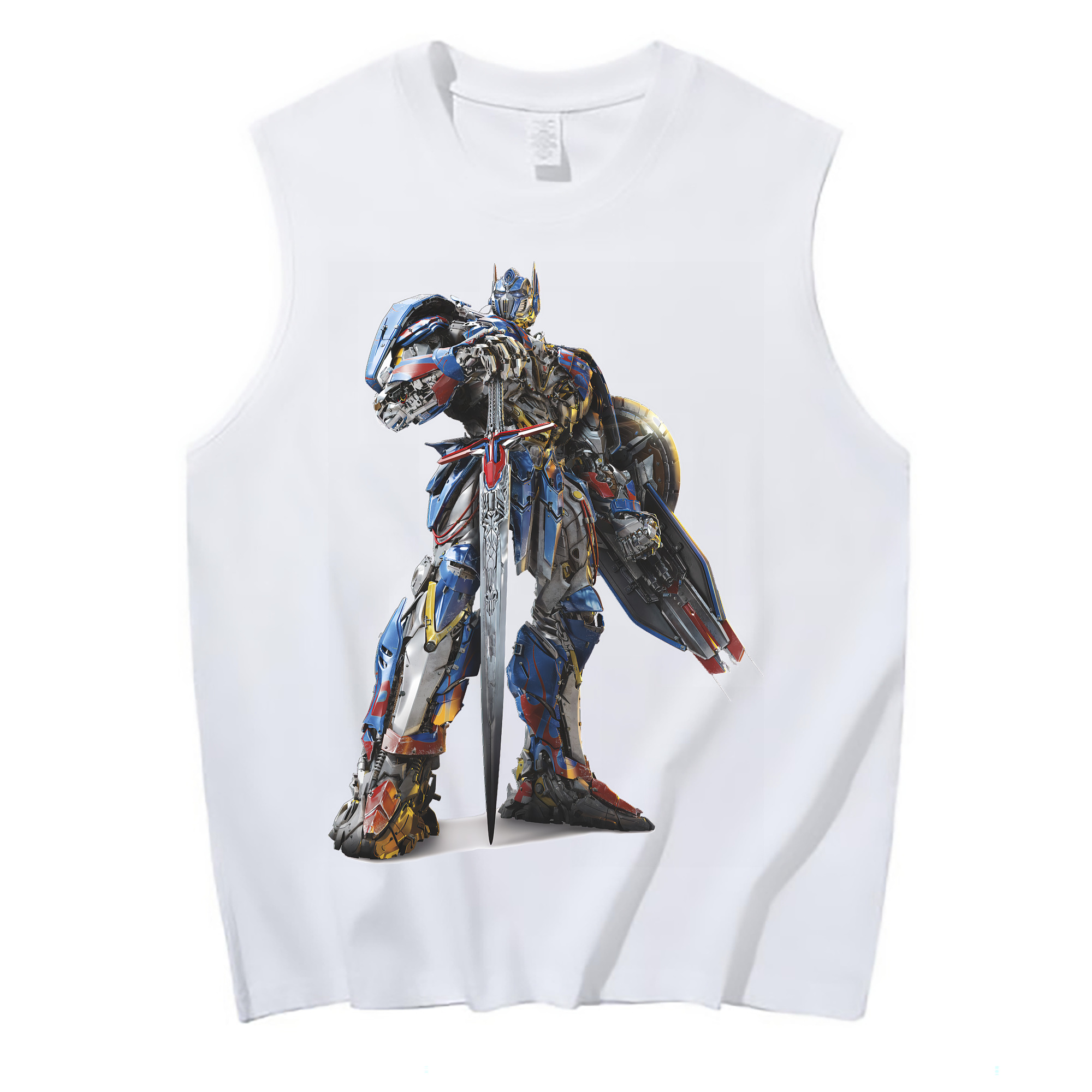 （画像用） Transformers トランスフォーマー コットン100％タンクトップ（フロントプリント）