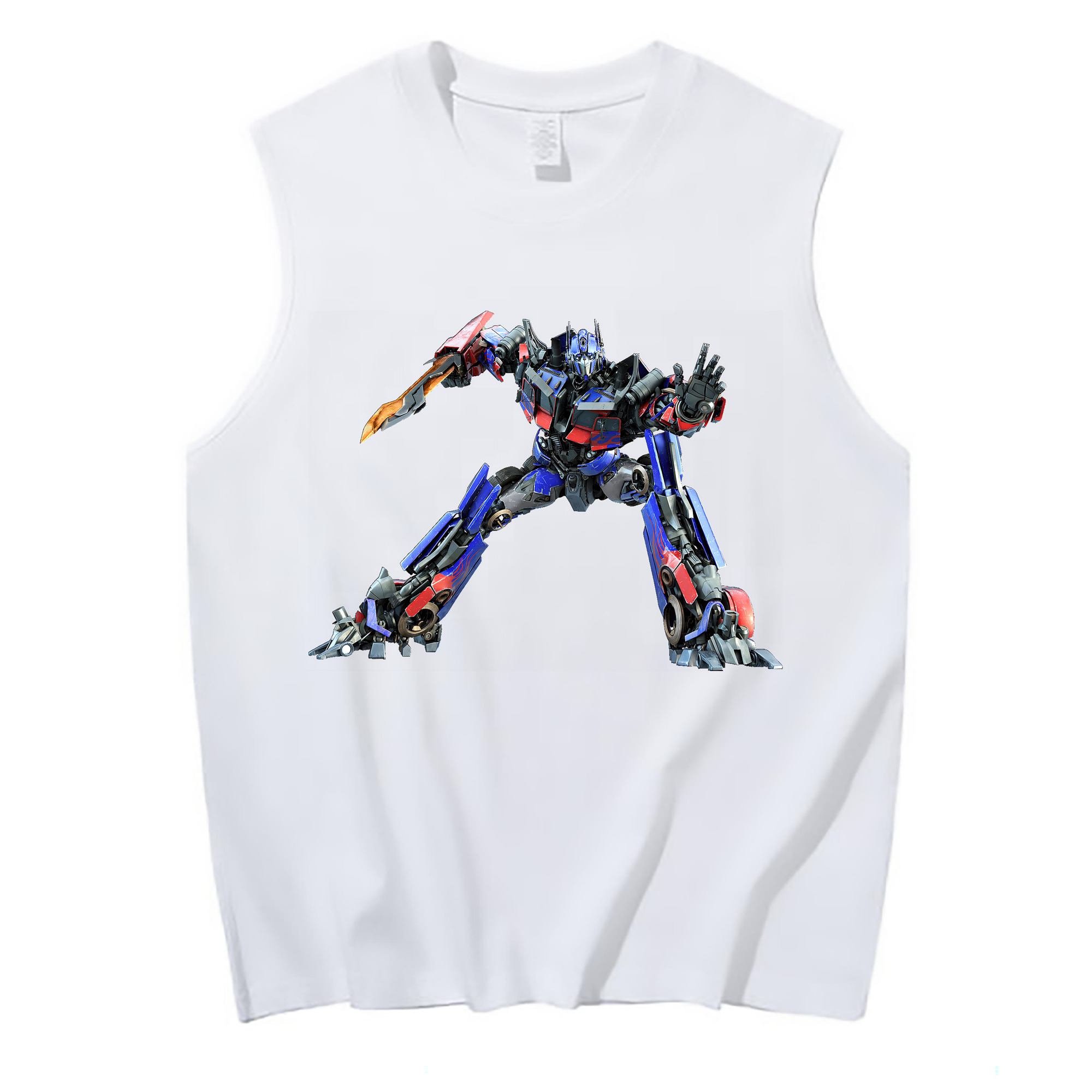 （画像用） Transformers トランスフォーマー コットン100％タンクトップ（フロントプリント）