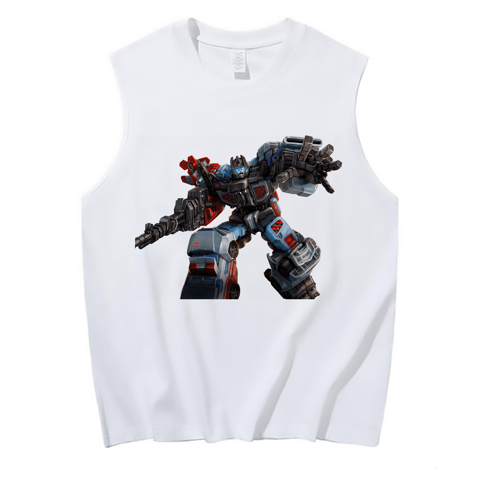 （画像用） Transformers トランスフォーマー コットン100％タンクトップ（フロントプリント）