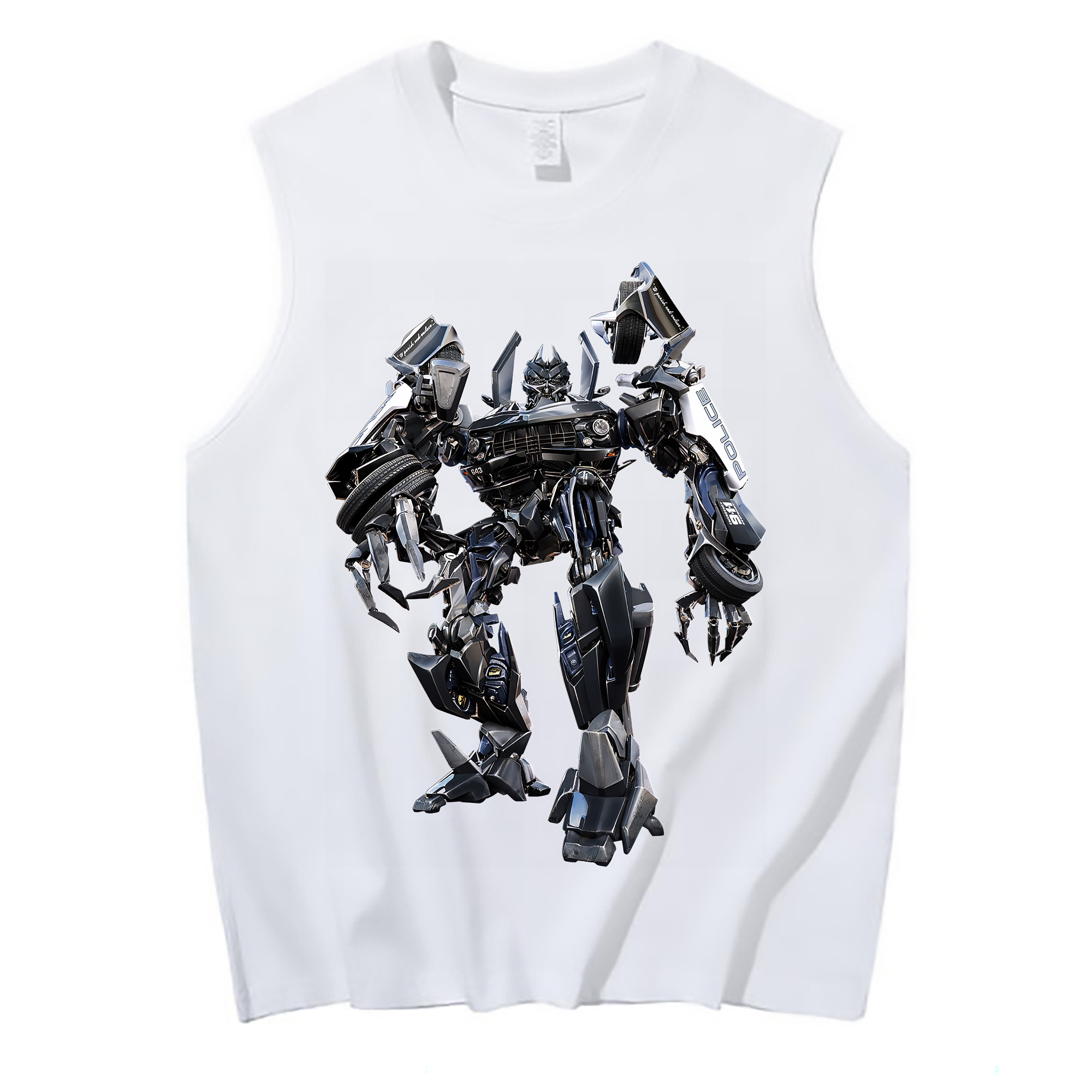 （画像用） Transformers トランスフォーマー コットン100％タンクトップ（フロントプリント）