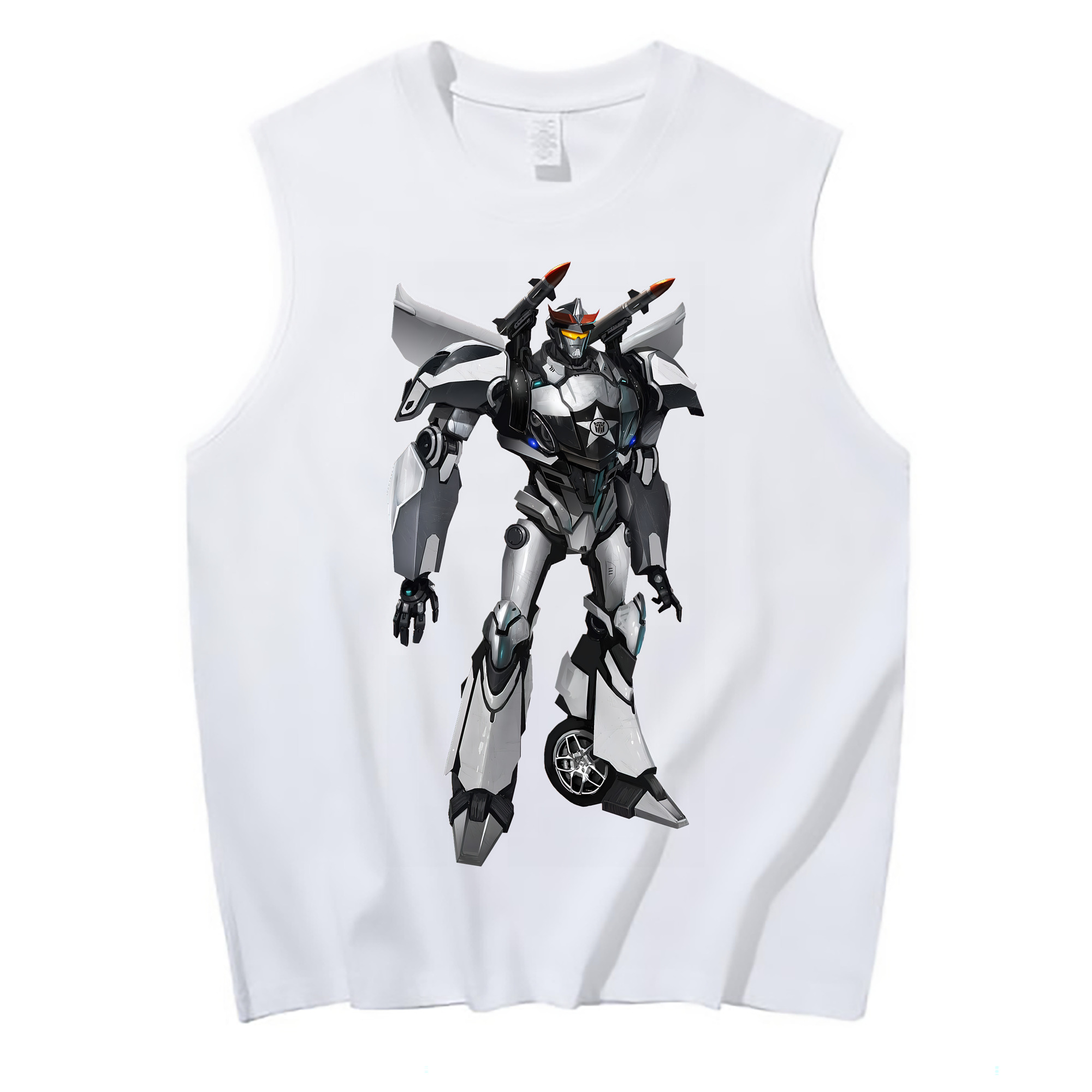 （画像用） Transformers トランスフォーマー コットン100％タンクトップ（フロントプリント）