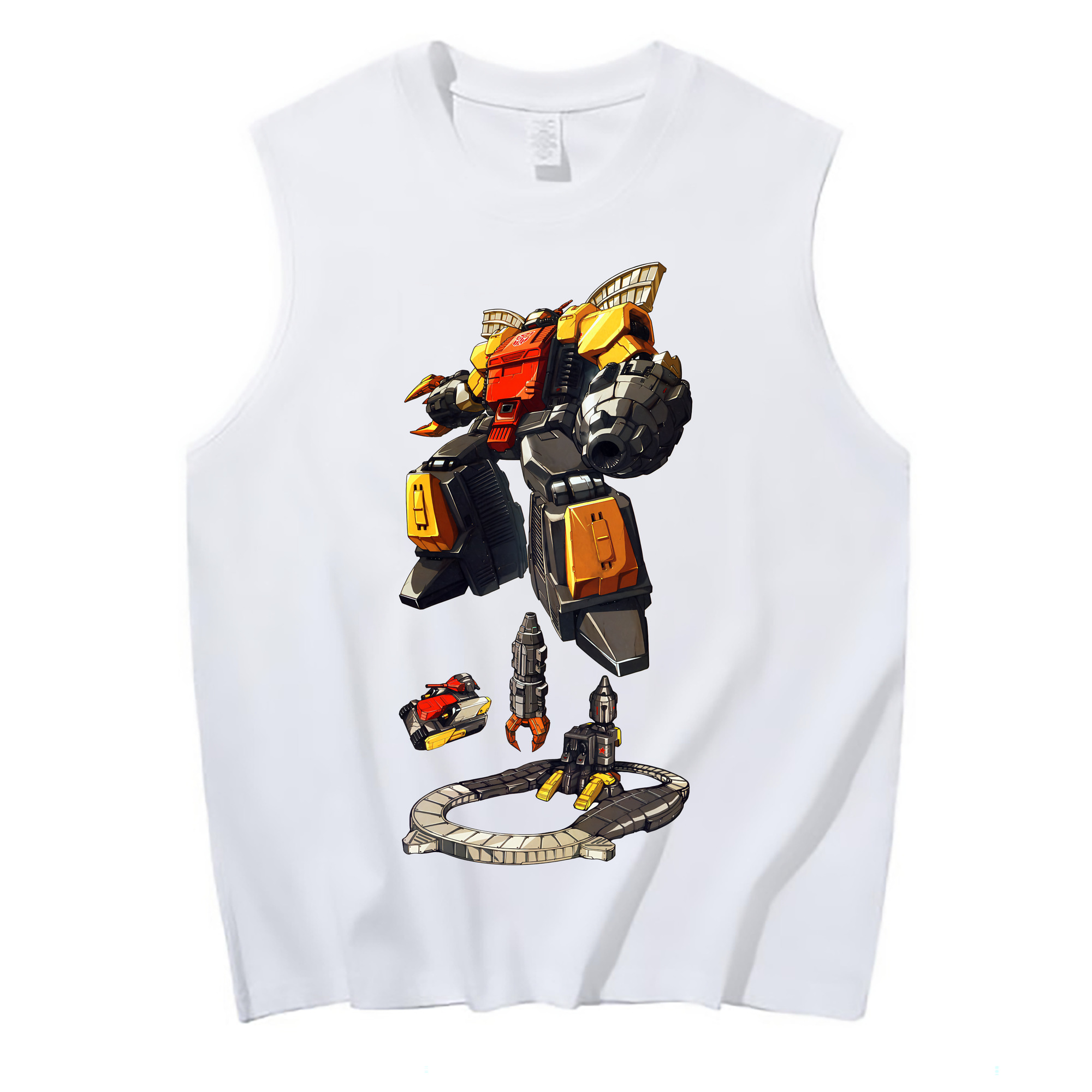 （画像用） Transformers トランスフォーマー コットン100％タンクトップ（フロントプリント）