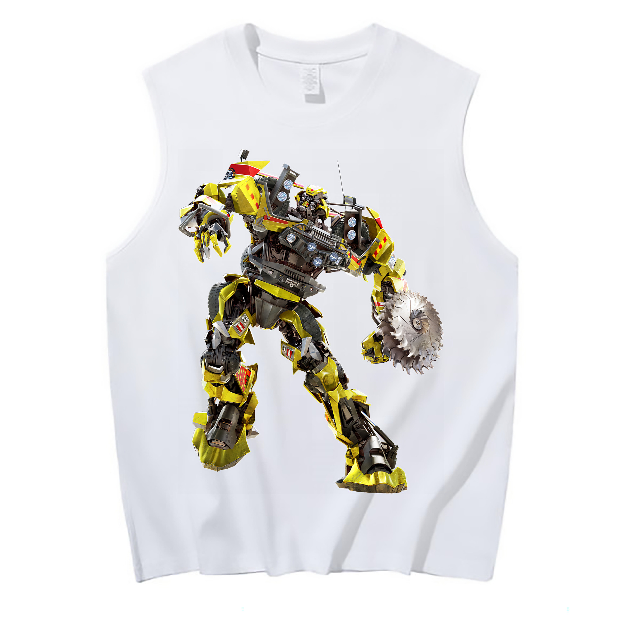 （画像用） Transformers トランスフォーマー コットン100％タンクトップ（フロントプリント）