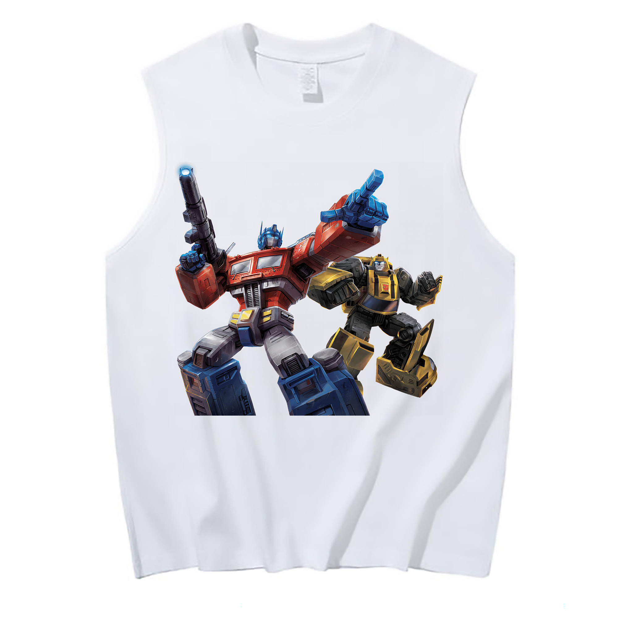 （画像用） Transformers トランスフォーマー コットン100％タンクトップ（フロントプリント）