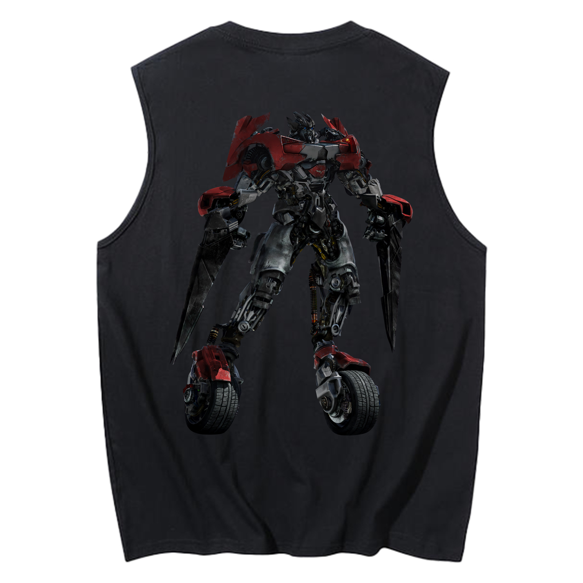（画像用） Transformers トランスフォーマー コットン100％タンクトップ（背面プリント）