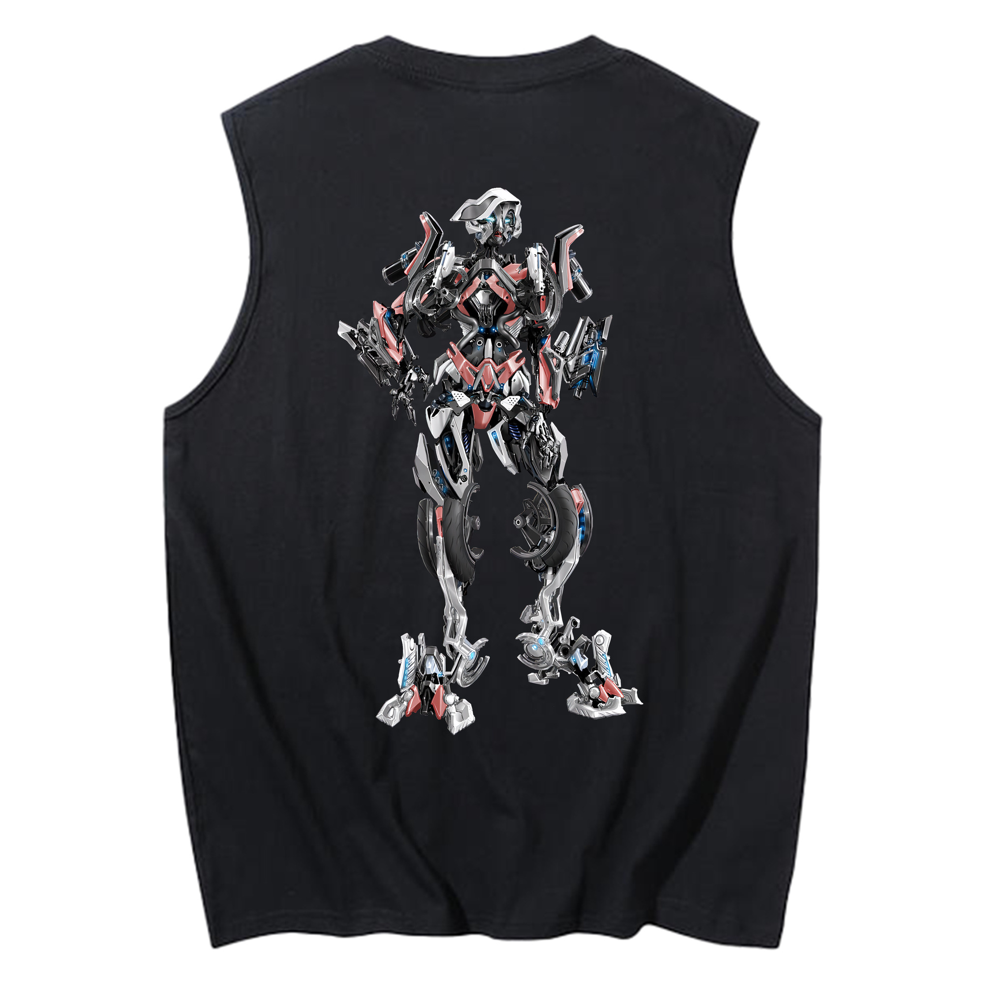 （画像用） Transformers トランスフォーマー コットン100％タンクトップ（背面プリント）