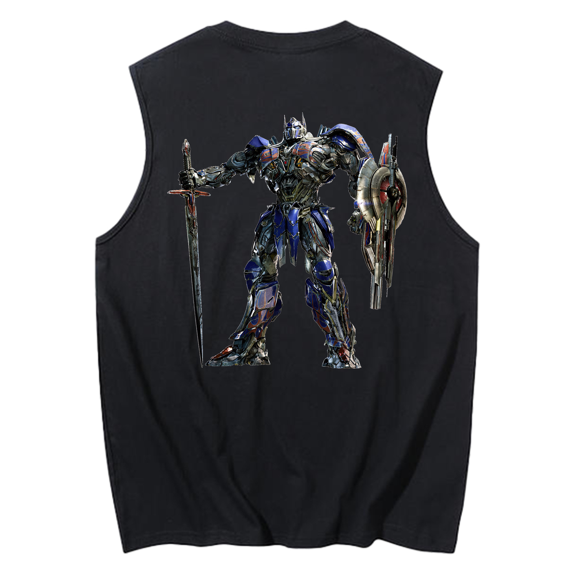 （画像用） Transformers トランスフォーマー コットン100％タンクトップ（背面プリント）