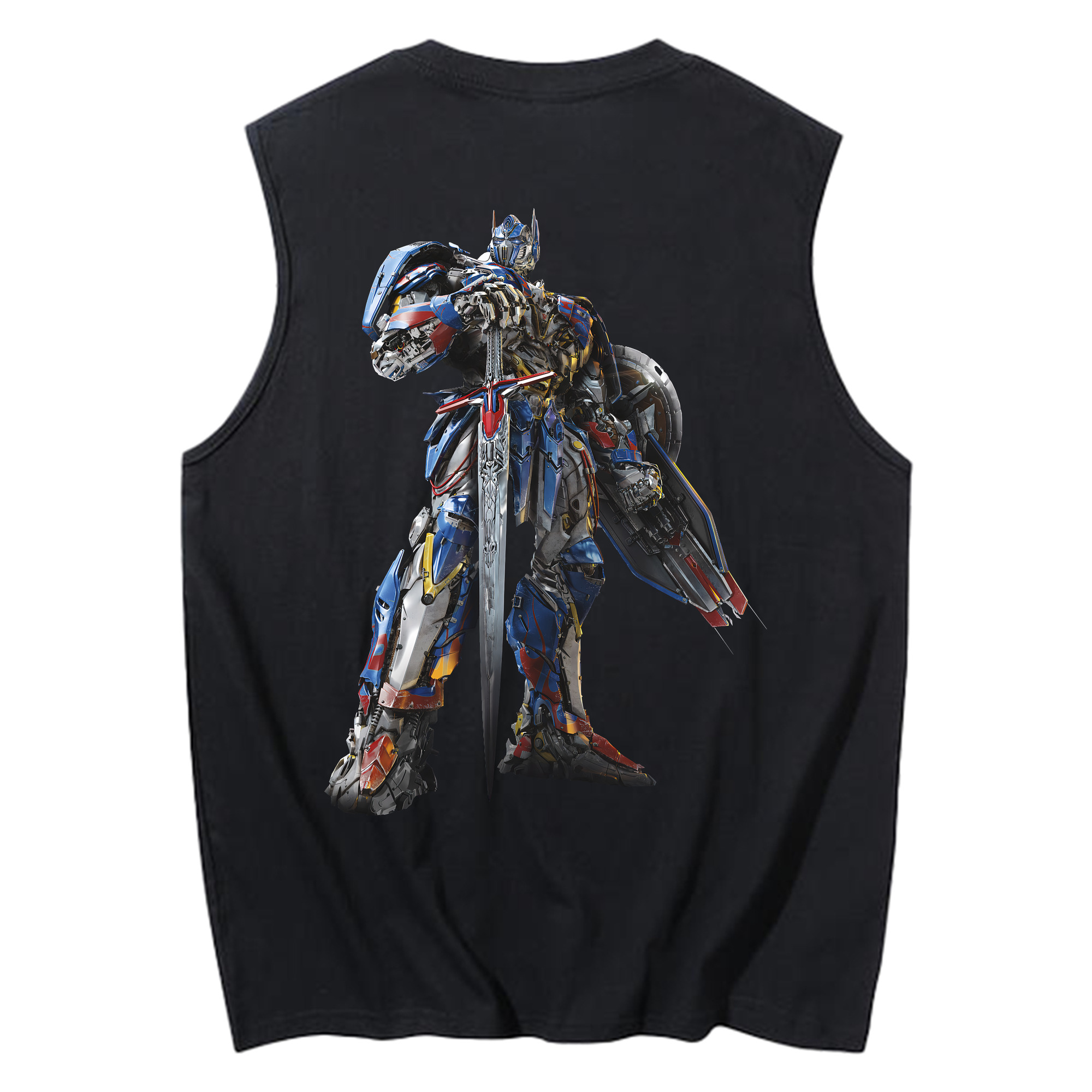 （画像用） Transformers トランスフォーマー コットン100％タンクトップ（背面プリント）