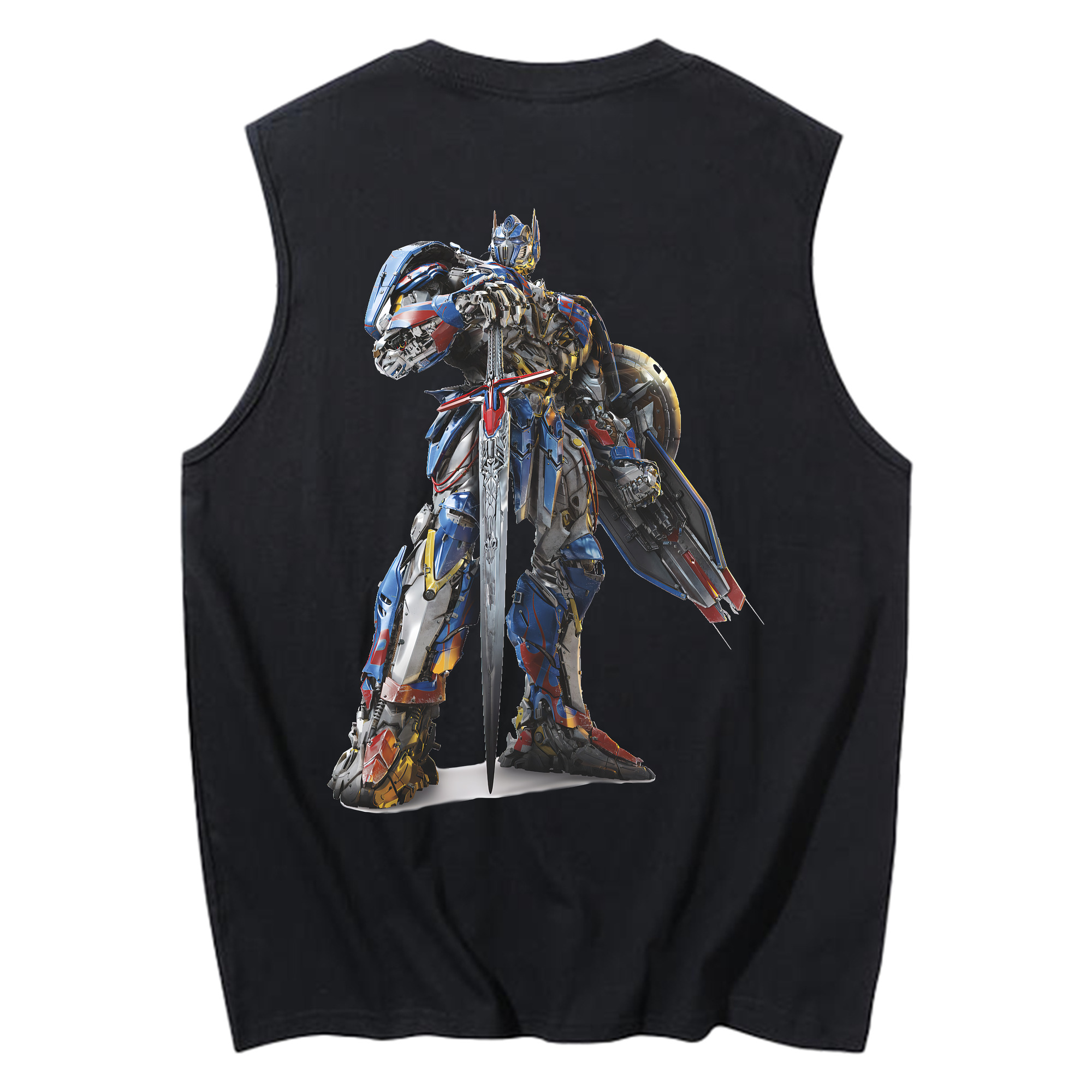 （画像用） Transformers トランスフォーマー コットン100％タンクトップ（背面プリント）