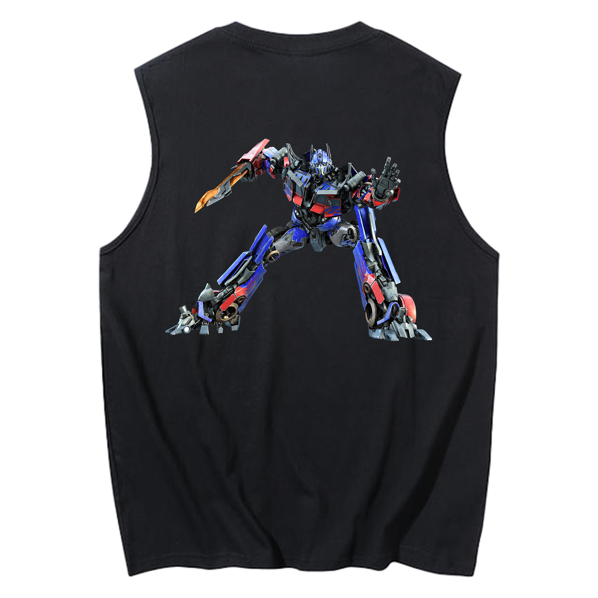 （画像用） Transformers トランスフォーマー コットン100％タンクトップ（背面プリント）