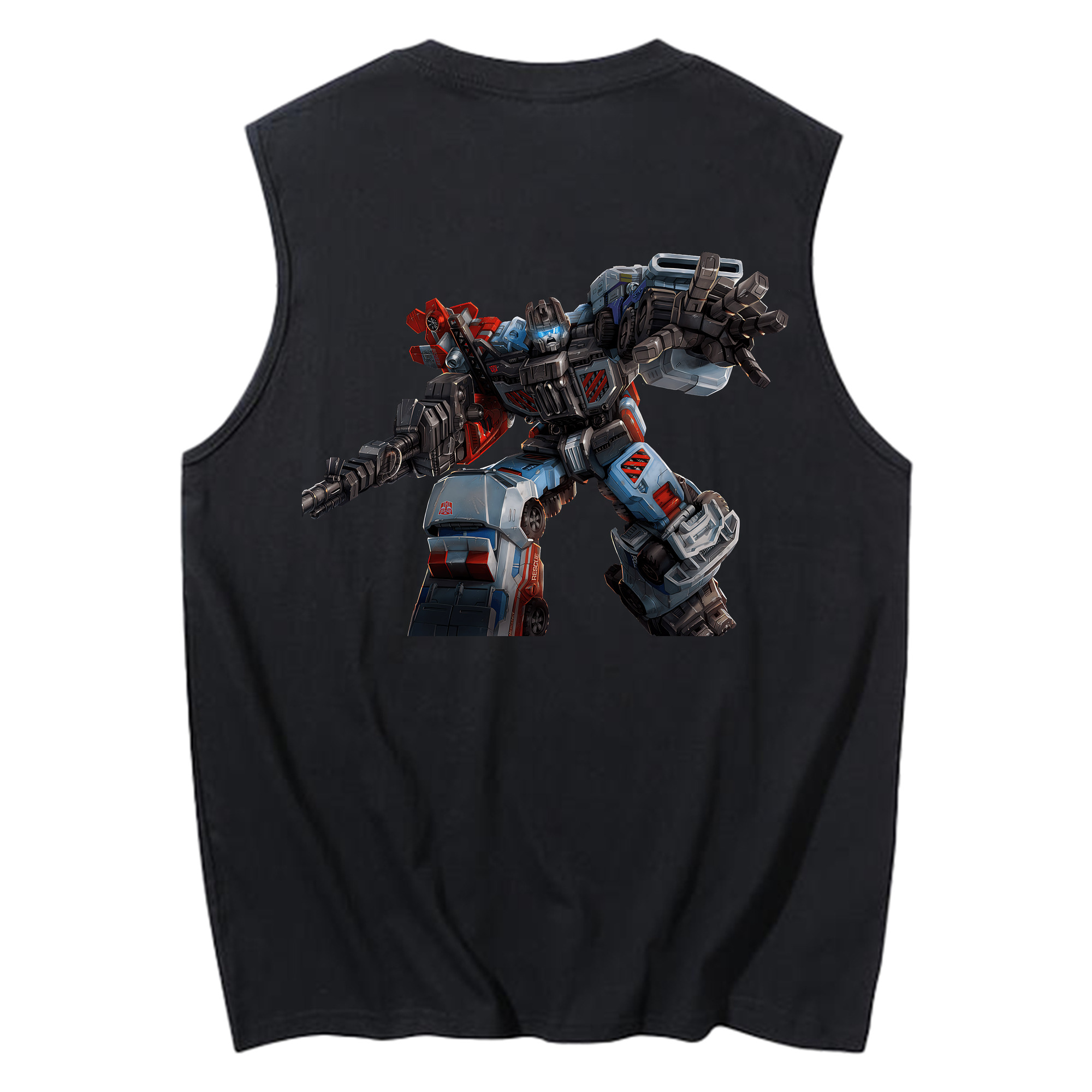 （画像用） Transformers トランスフォーマー コットン100％タンクトップ（背面プリント）